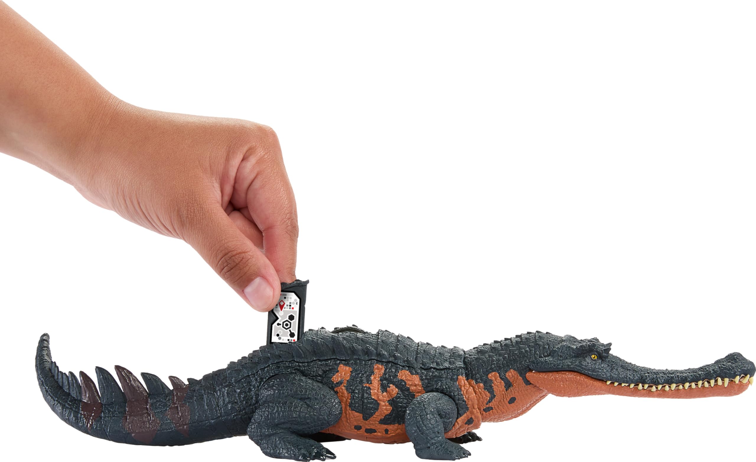 Foto 6 pulgar | Figura De Dinosaurio Mattel Jurassic World Wild Roar Gryposuchus - Venta Internacional.