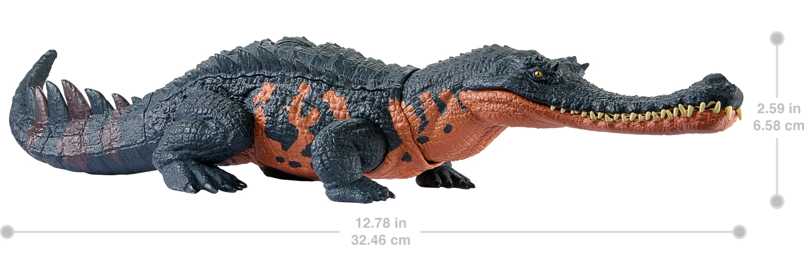 Foto 7 pulgar | Figura De Dinosaurio Mattel Jurassic World Wild Roar Gryposuchus - Venta Internacional.