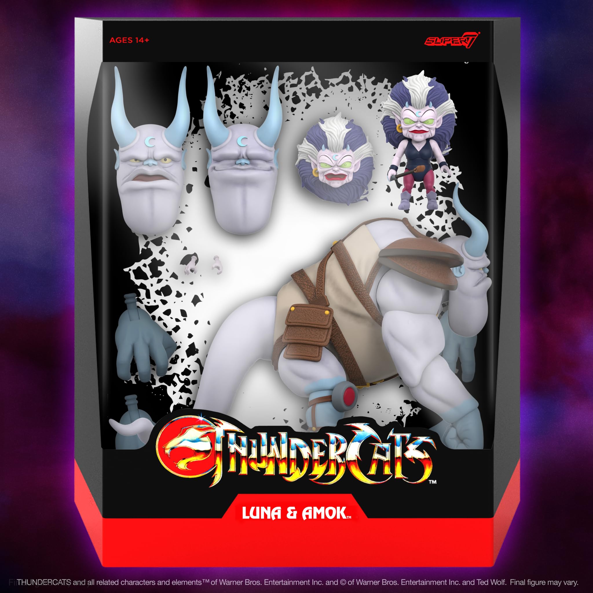 Foto 6 | Figura De Acción Super7 Thundercats Ultimates! Wave 11 Luna & Amok - Venta Internacional.