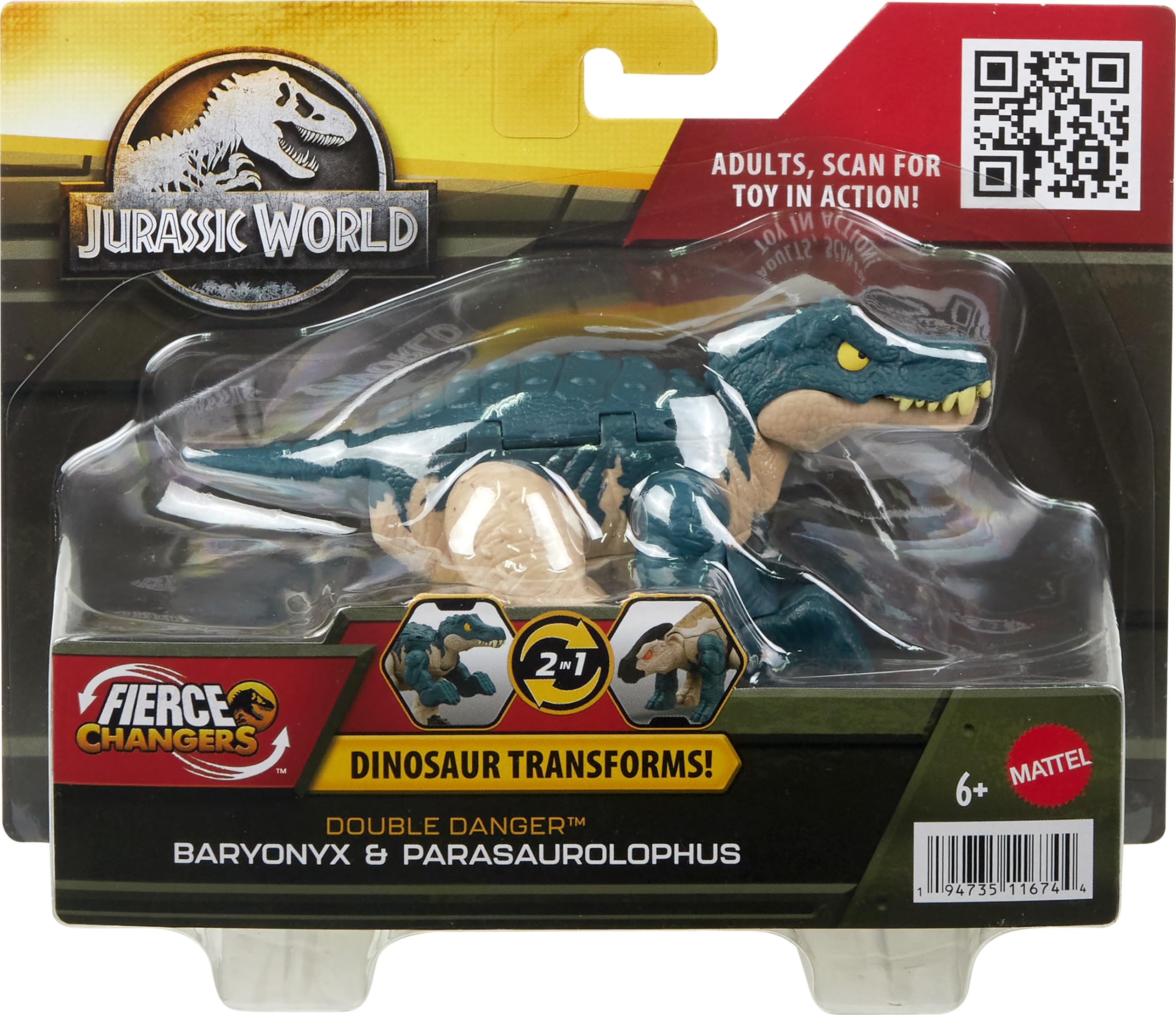 Foto 7 pulgar | Juguete Transformador Mattel Jurassic World Fierce Changers - Venta Internacional.