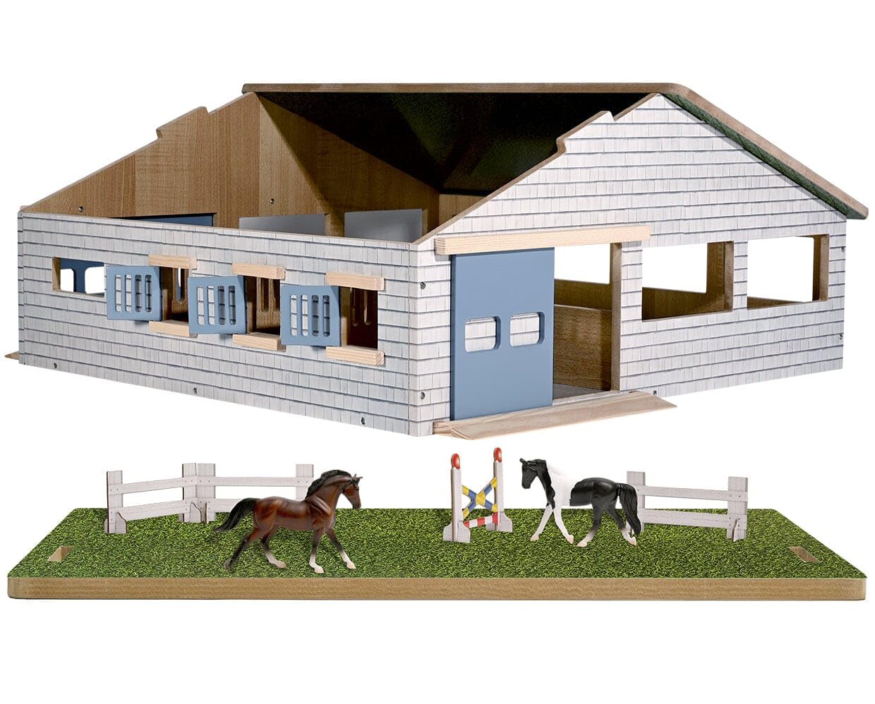 Foto 7 | Establo Playset Breyer Horses Farms Deluxe Arena Con 2 Caballos - Venta Internacional.