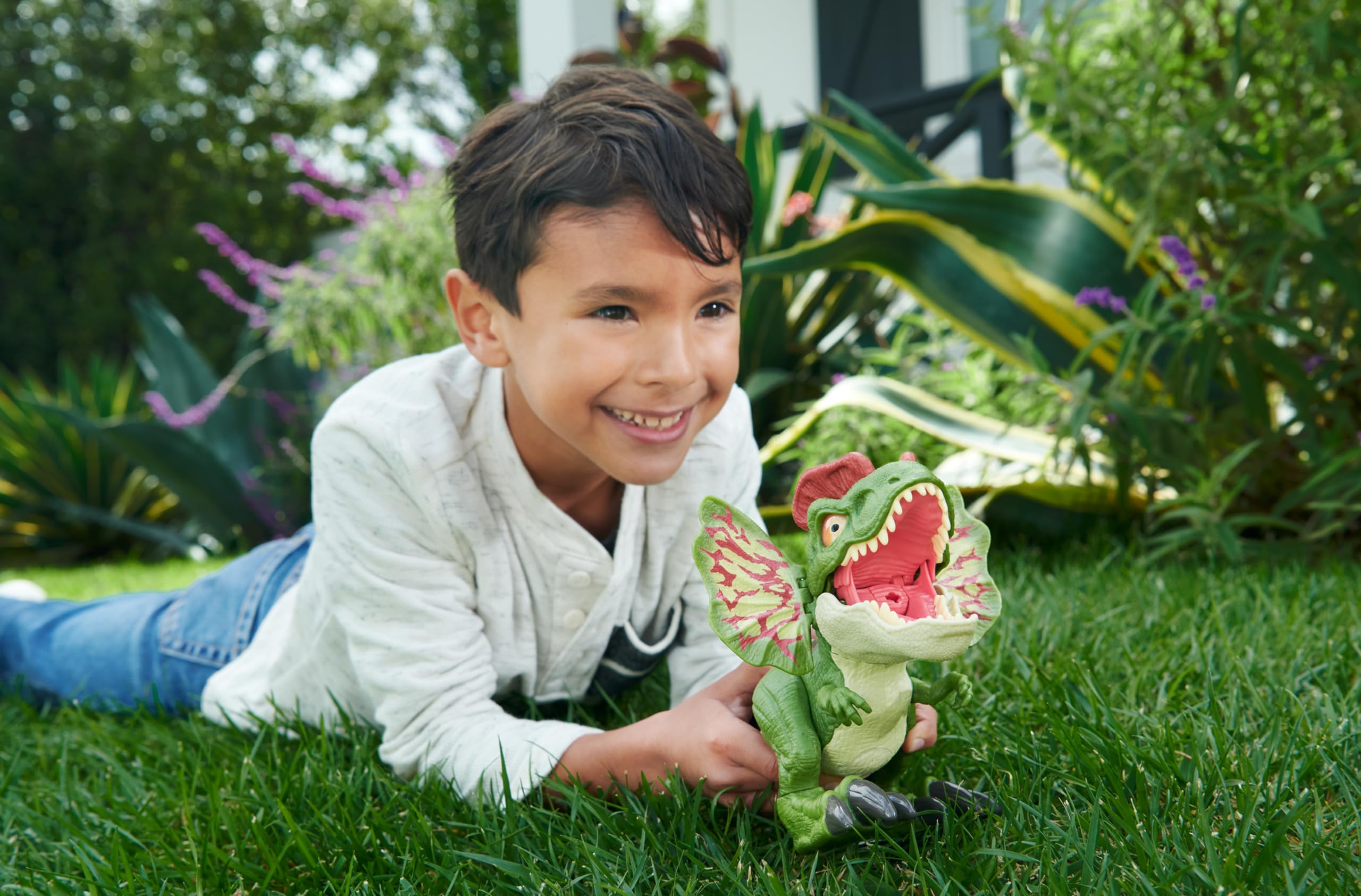 Foto 3 pulgar | Dinosaurio De Juguete Mattel Jurassic World Uncaged Dilophosaurus - Venta Internacional.