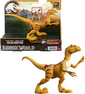 Foto 1 | Dinosaurio De Juguete Mattel Jurassic World Strike Attack Velocirraptor - Venta Internacional.