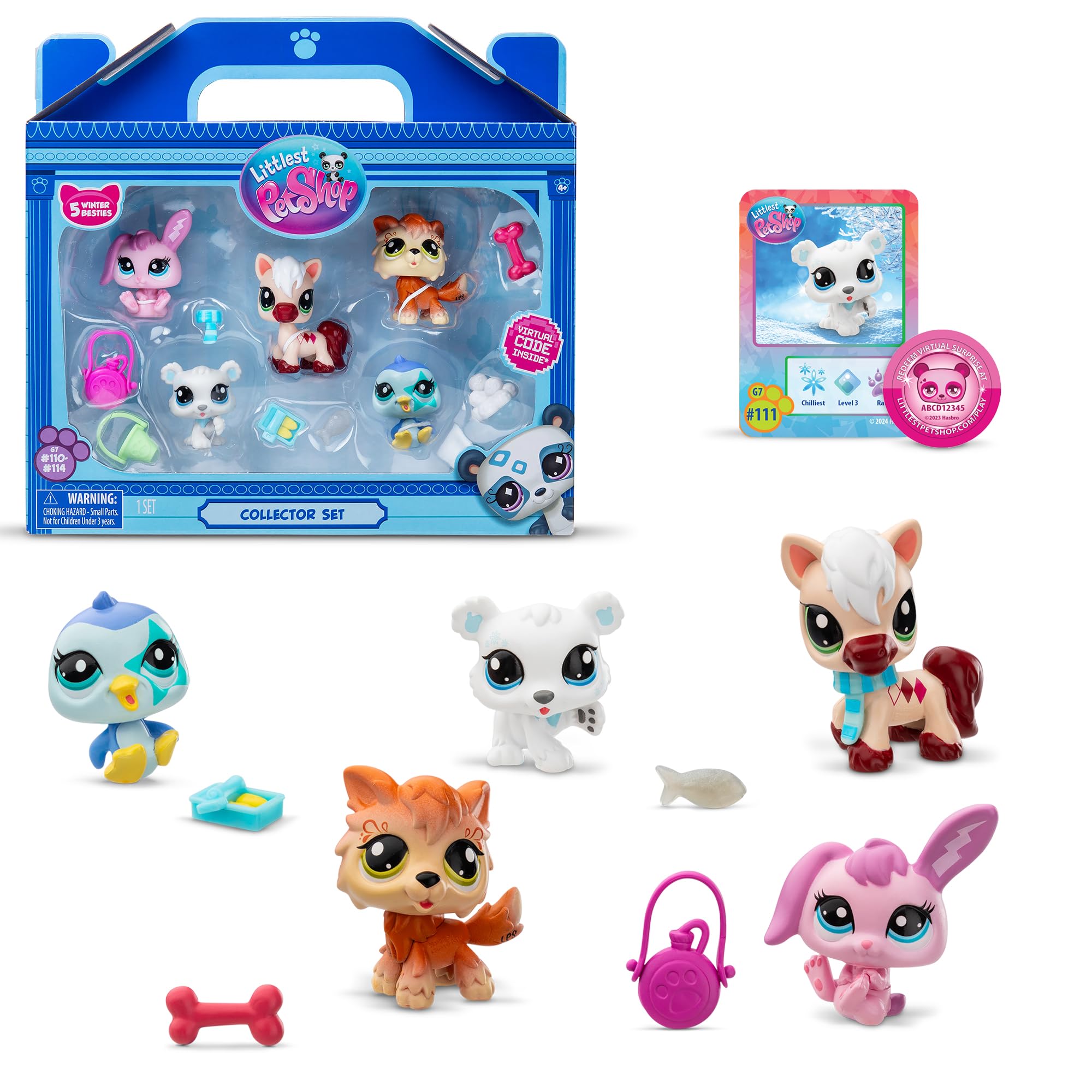 Foto 2 pulgar | Set De Coleccionista Littlest Pet Shop Winter Besties Lps Gen 7 - Venta Internacional.