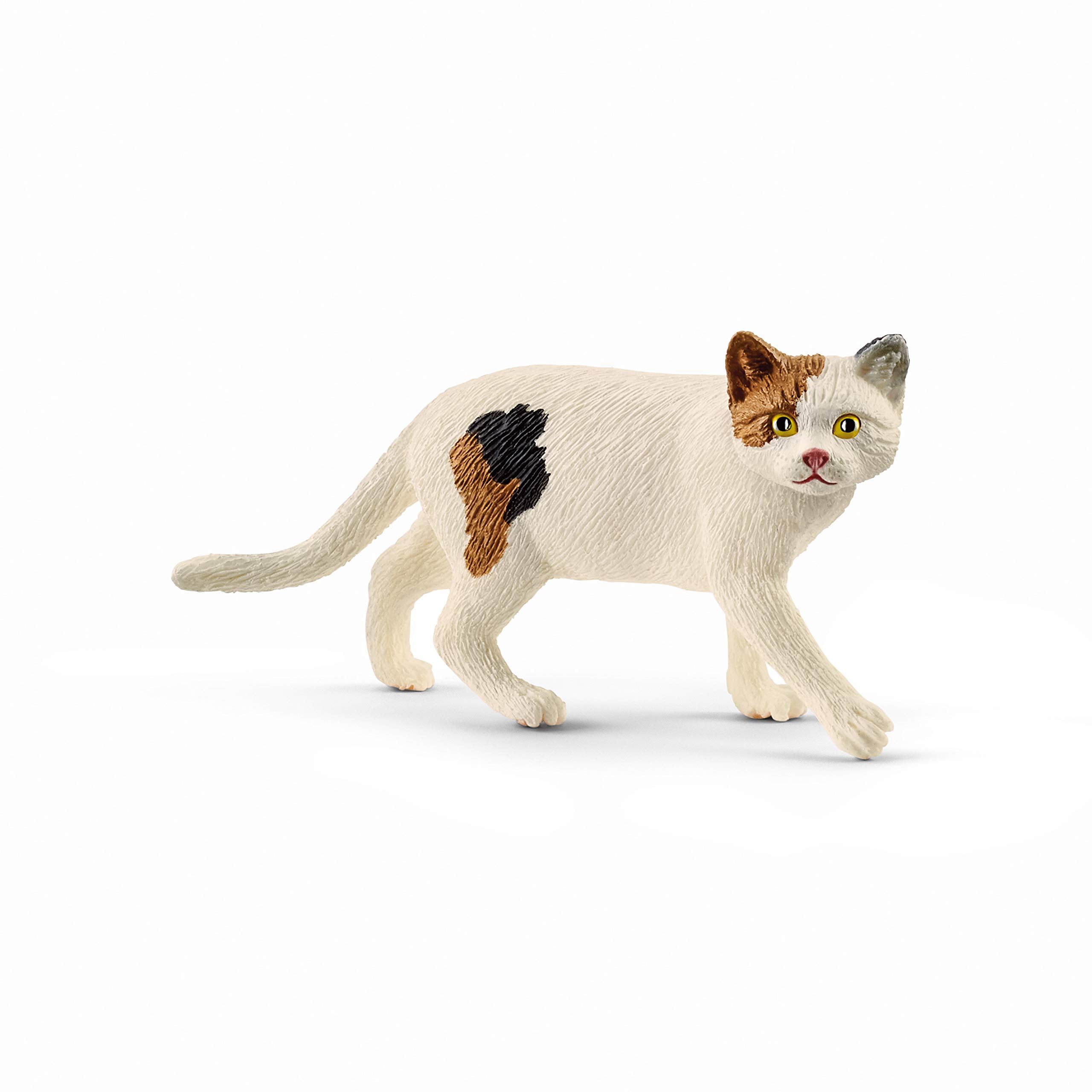 Foto 2 pulgar | Gato Americano De Pelo Corto Toy Schleich Farm World Marrón/blanco - Venta Internacional.