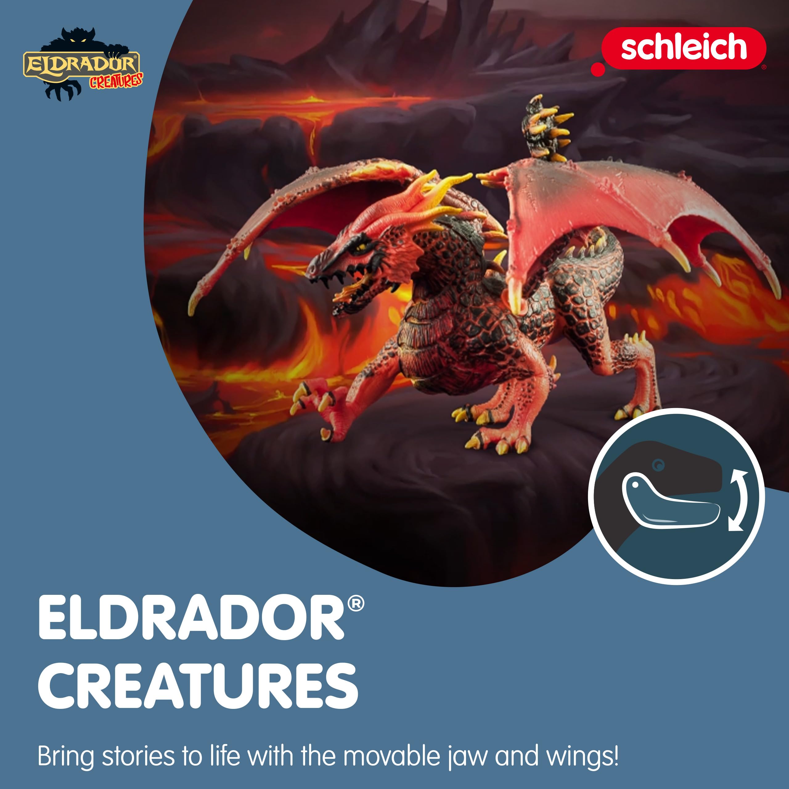 Foto 6 pulgar | Figura De Juguete Schleich Eldrador Creatures Lava Dragon Red 7+ - Venta Internacional.