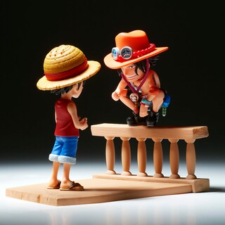 Foto 5 | Figura De Colección Banpresto One Piece Log Stories Luffy & Ace - Venta Internacional.