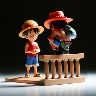 Foto 6 | Figura De Colección Banpresto One Piece Log Stories Luffy & Ace - Venta Internacional.