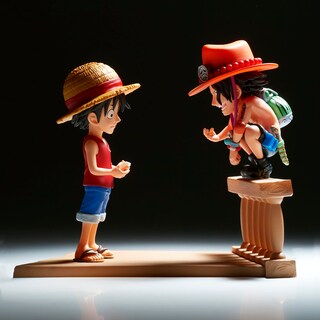 Foto 7 | Figura De Colección Banpresto One Piece Log Stories Luffy & Ace - Venta Internacional.