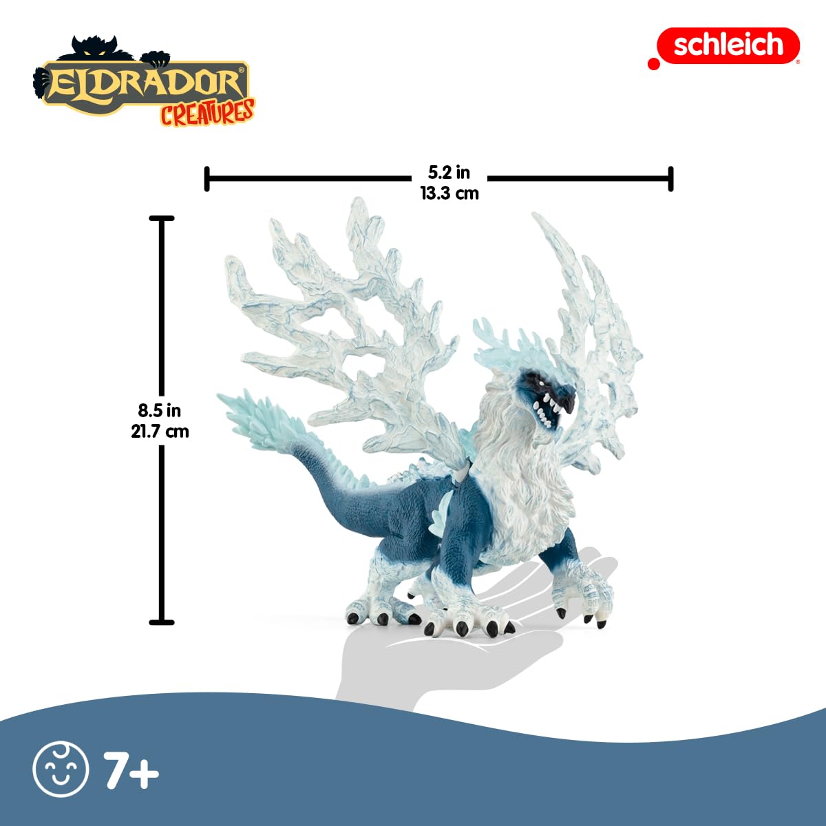 Foto 5 pulgar | Figura De Acción Schleich Eldrador Creatures New 2024 Ice Dragon - Venta Internacional.