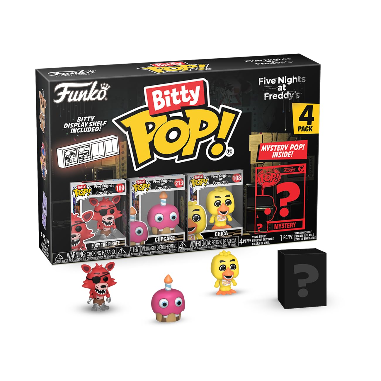 Paquete De 4 Minijuguetes Coleccionables Funko Bitty Pop! ¡cinco Noches - Venta Internacional.