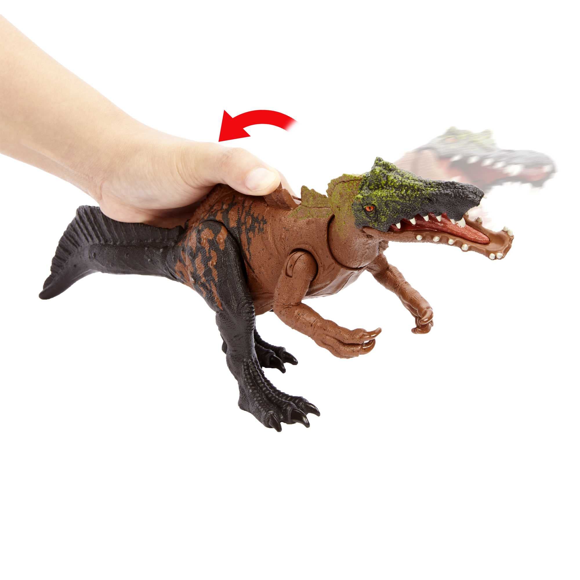 Foto 5 pulgar | Juguete De Dinosaurio Mattel Jurassic World Wild Roar Irritator, 28 Cm - Venta Internacional.