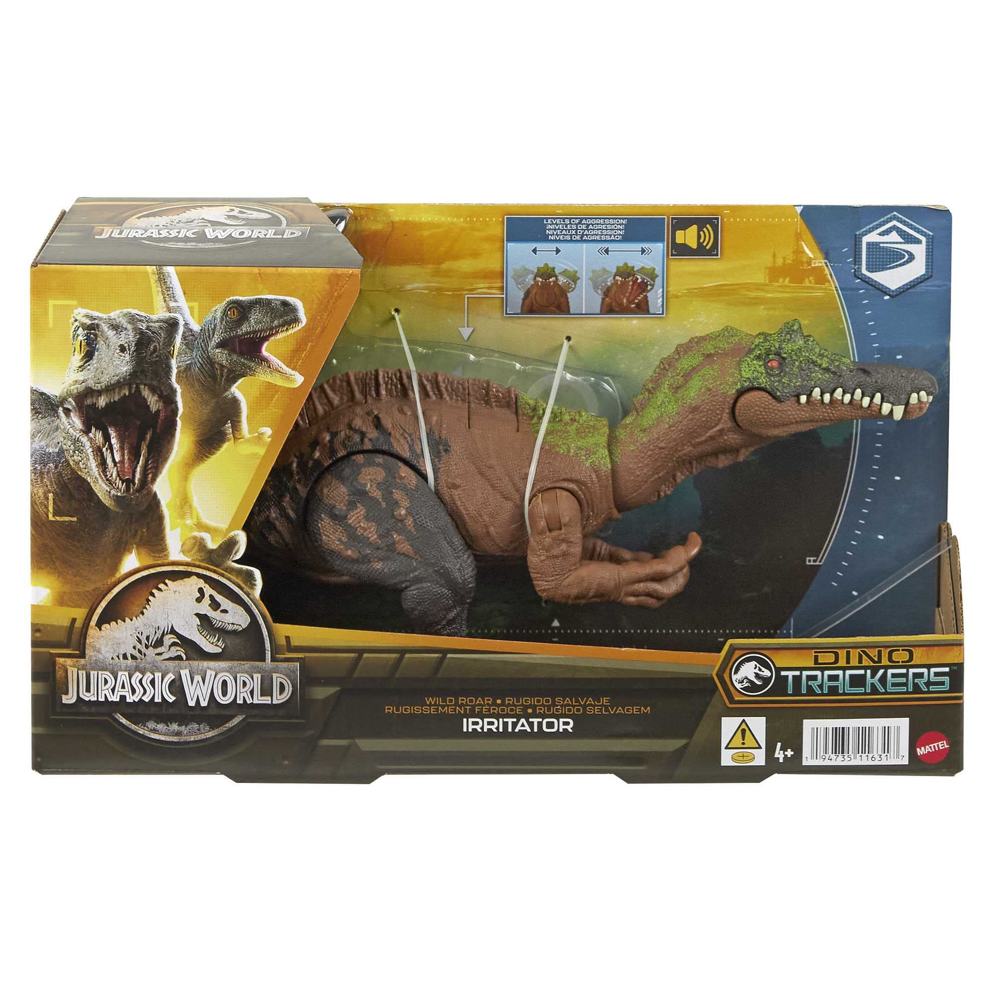 Foto 8 pulgar | Juguete De Dinosaurio Mattel Jurassic World Wild Roar Irritator, 28 Cm - Venta Internacional.