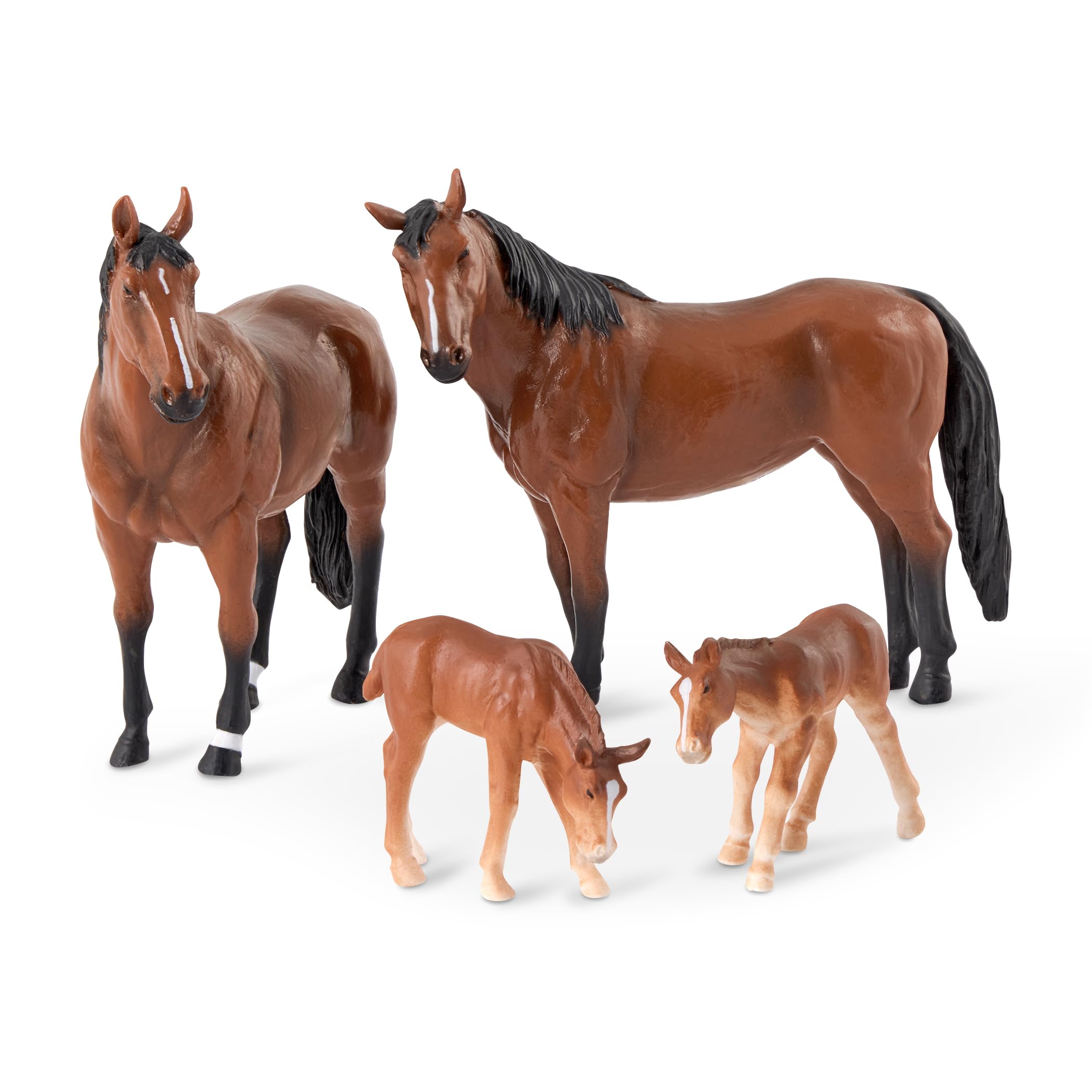 Foto 2 pulgar | Set De Caballos De Juguete Terra De Battat, Plástico Realista, 4 Unidades, Más De 3 Años - Venta Internacional.