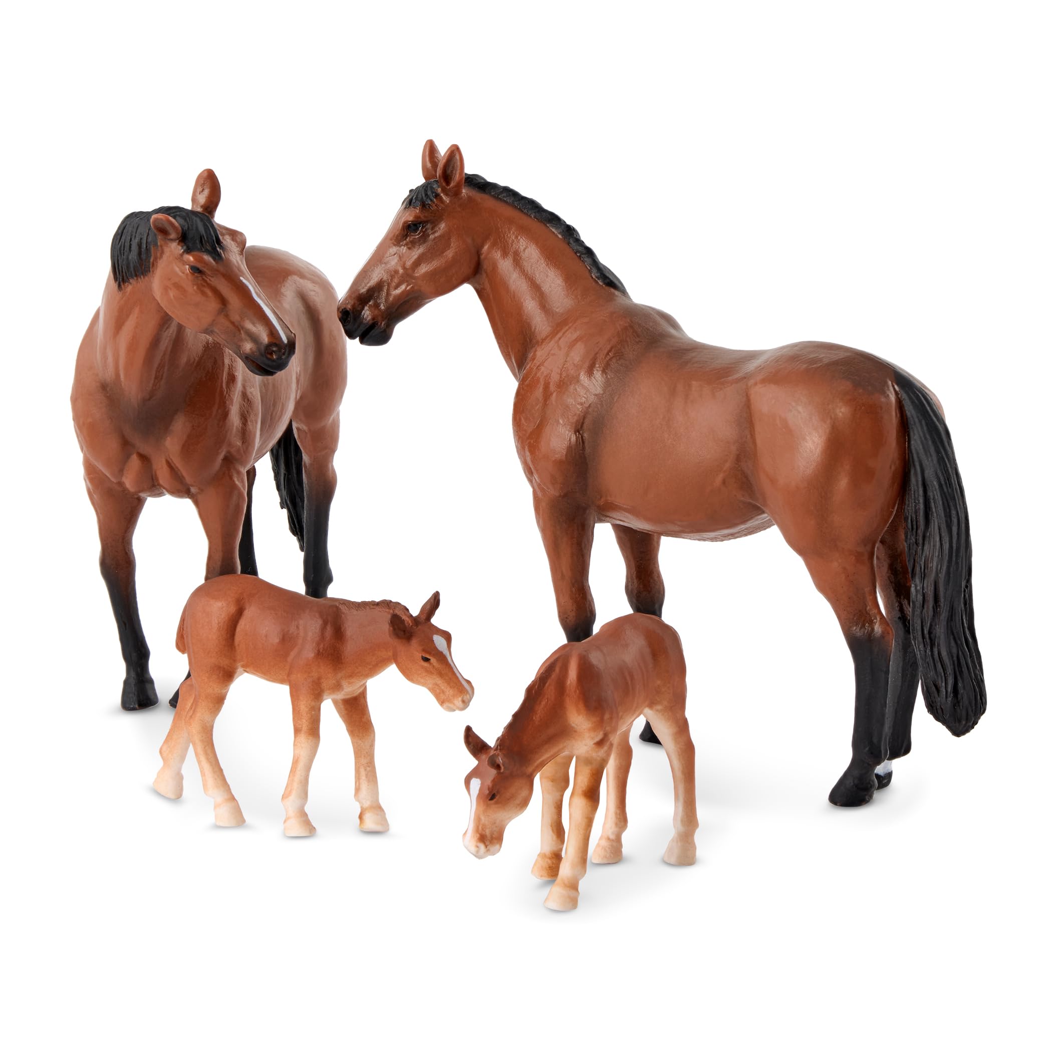 Foto 6 pulgar | Set De Caballos De Juguete Terra De Battat, Plástico Realista, 4 Unidades, Más De 3 Años - Venta Internacional.