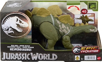 Foto 7 | Figura De Dinosaurio Mattel Jurassic World Wild Roar Hesperosaurus - Venta Internacional.