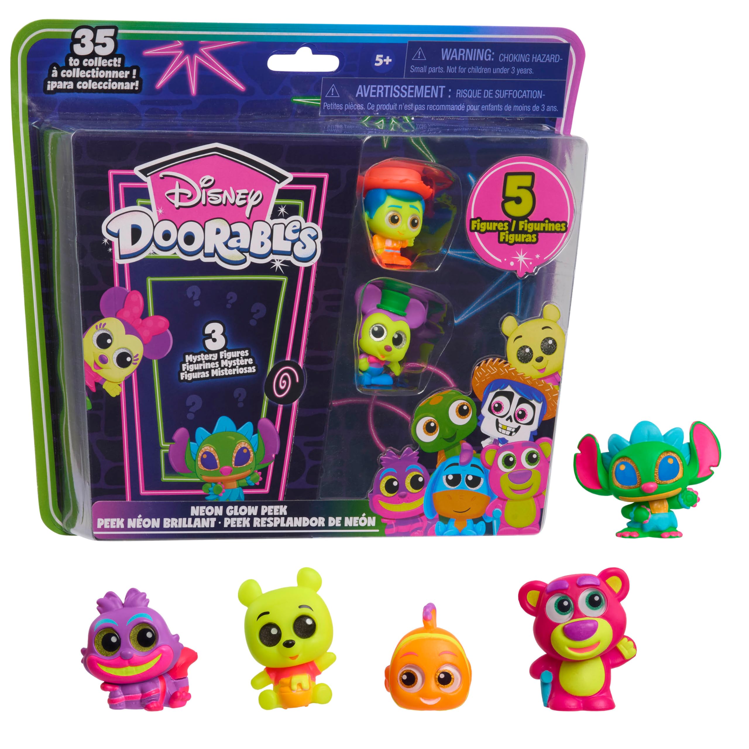 Figuras Coleccionables Just Play Disney Doorables Neon Glow - Venta Internacional.