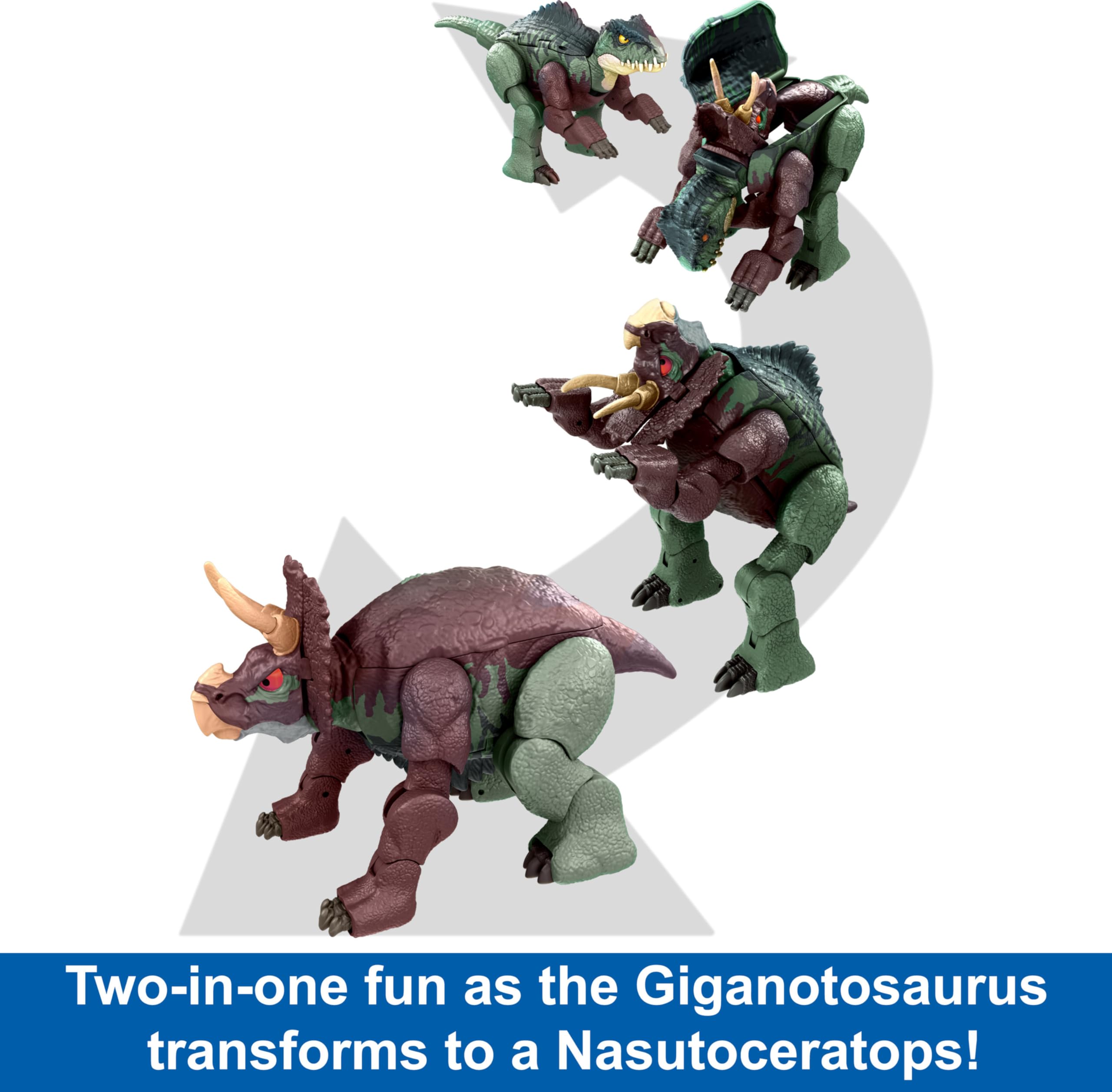 Foto 4 pulgar | Dinosaurio 2 En 1 Toy Mattel Jurassic World Fierce Changers - Venta Internacional.