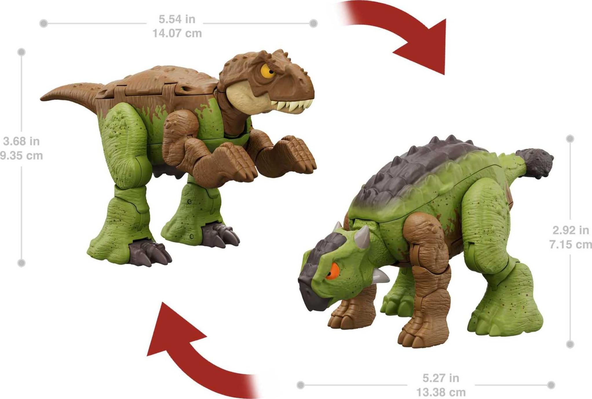Foto 4 pulgar | Juguete Transformador Mattel Jurassic World Fierce Changers - Venta Internacional.