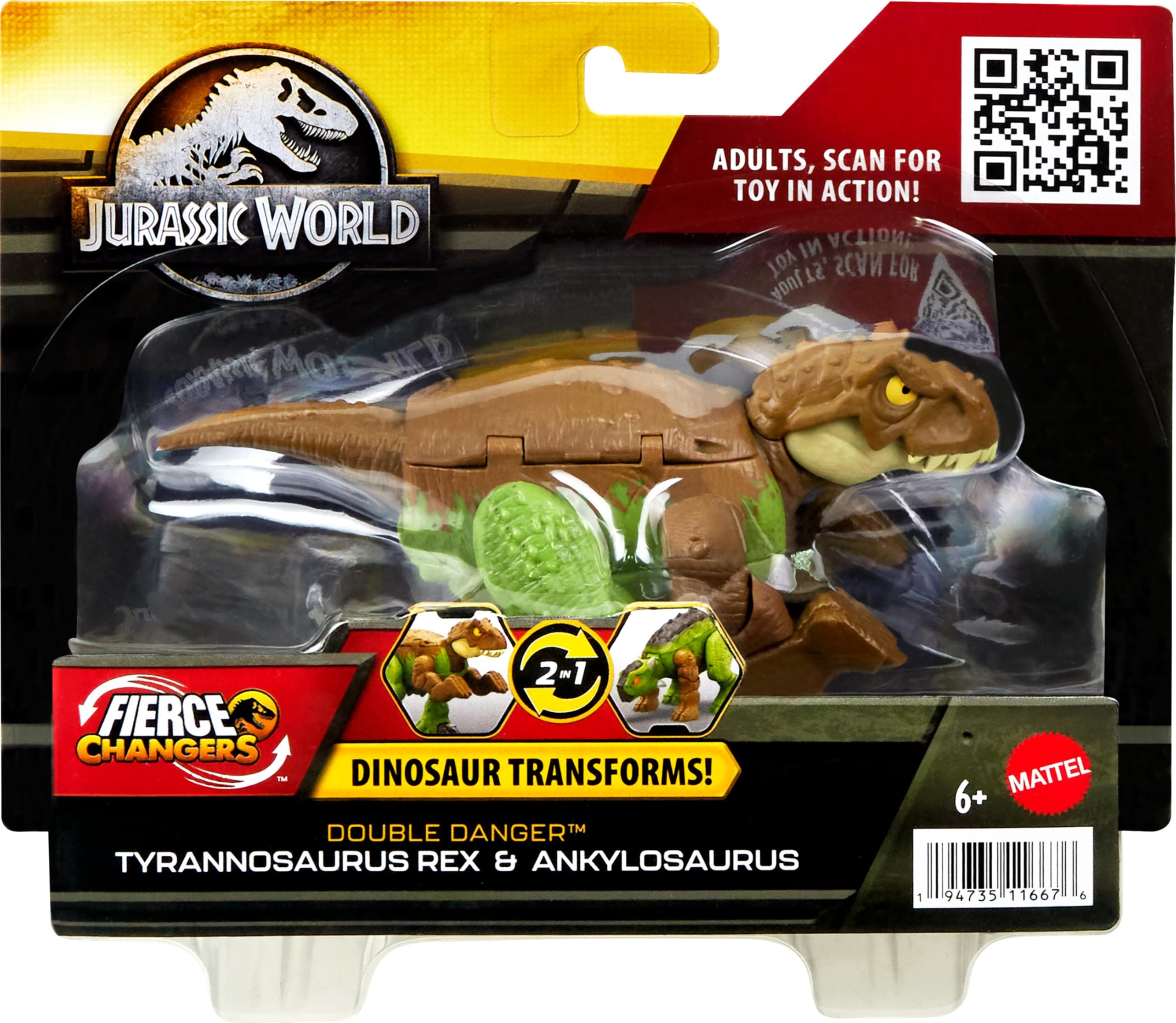 Foto 6 | Juguete Transformador Mattel Jurassic World Fierce Changers - Venta Internacional.