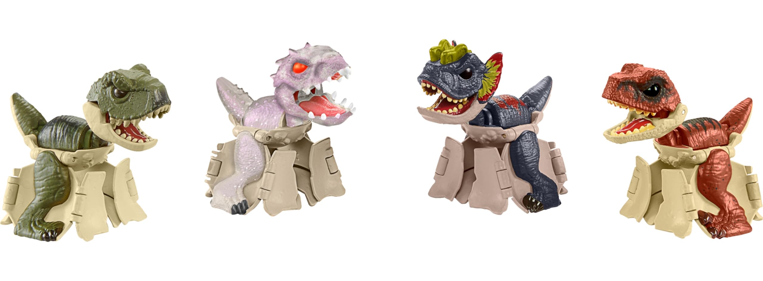 Foto 3 pulgar | Jurassic World De Toy Mattel, Paquete De 4 Unidades, Transforma Huevos En Dinosaurios - Venta Internacional.