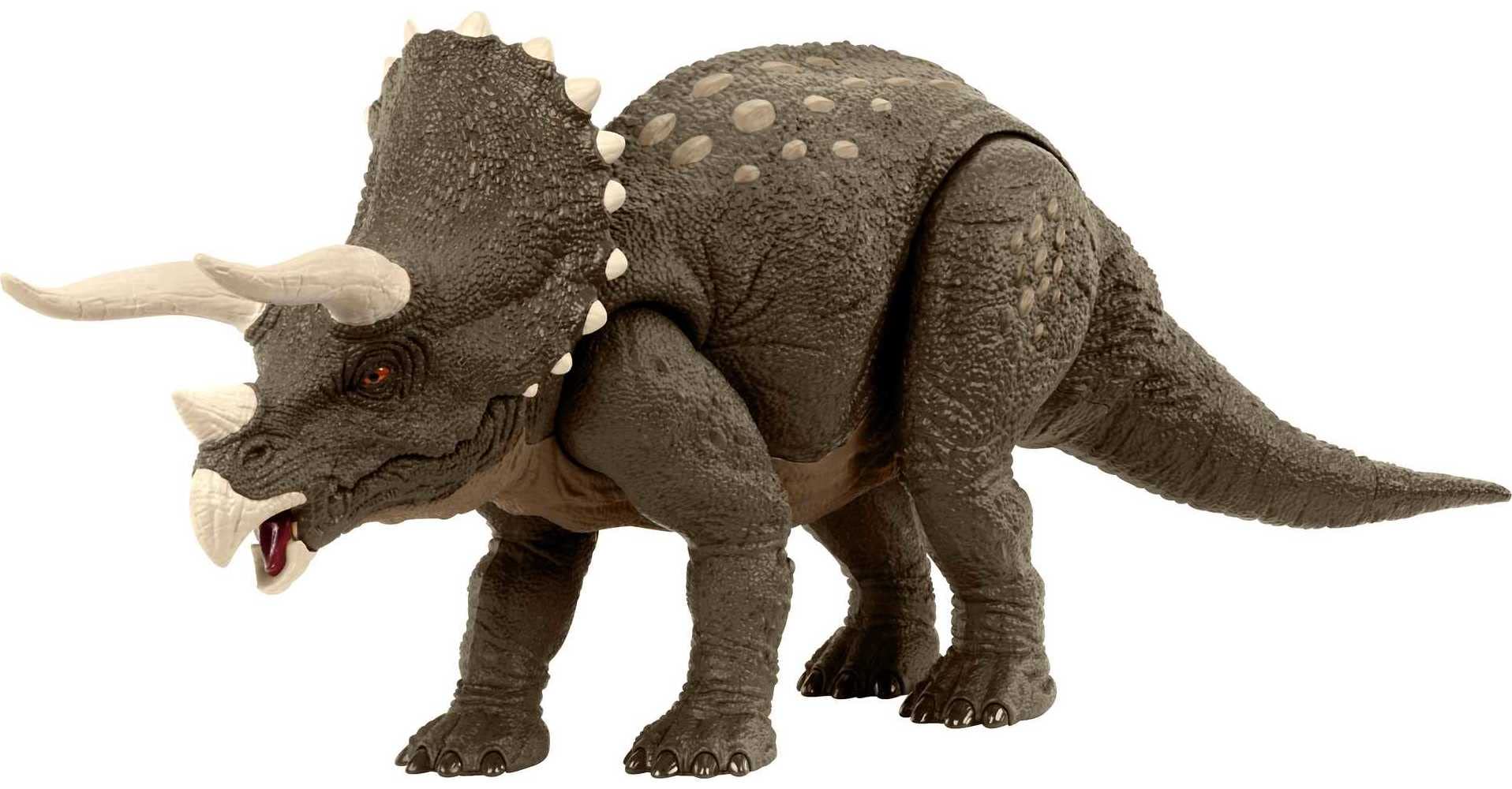 Foto 2 pulgar | Juguete De Dinosaurio Mattel Jurassic World Habitat Defender Triceratops - Venta Internacional.