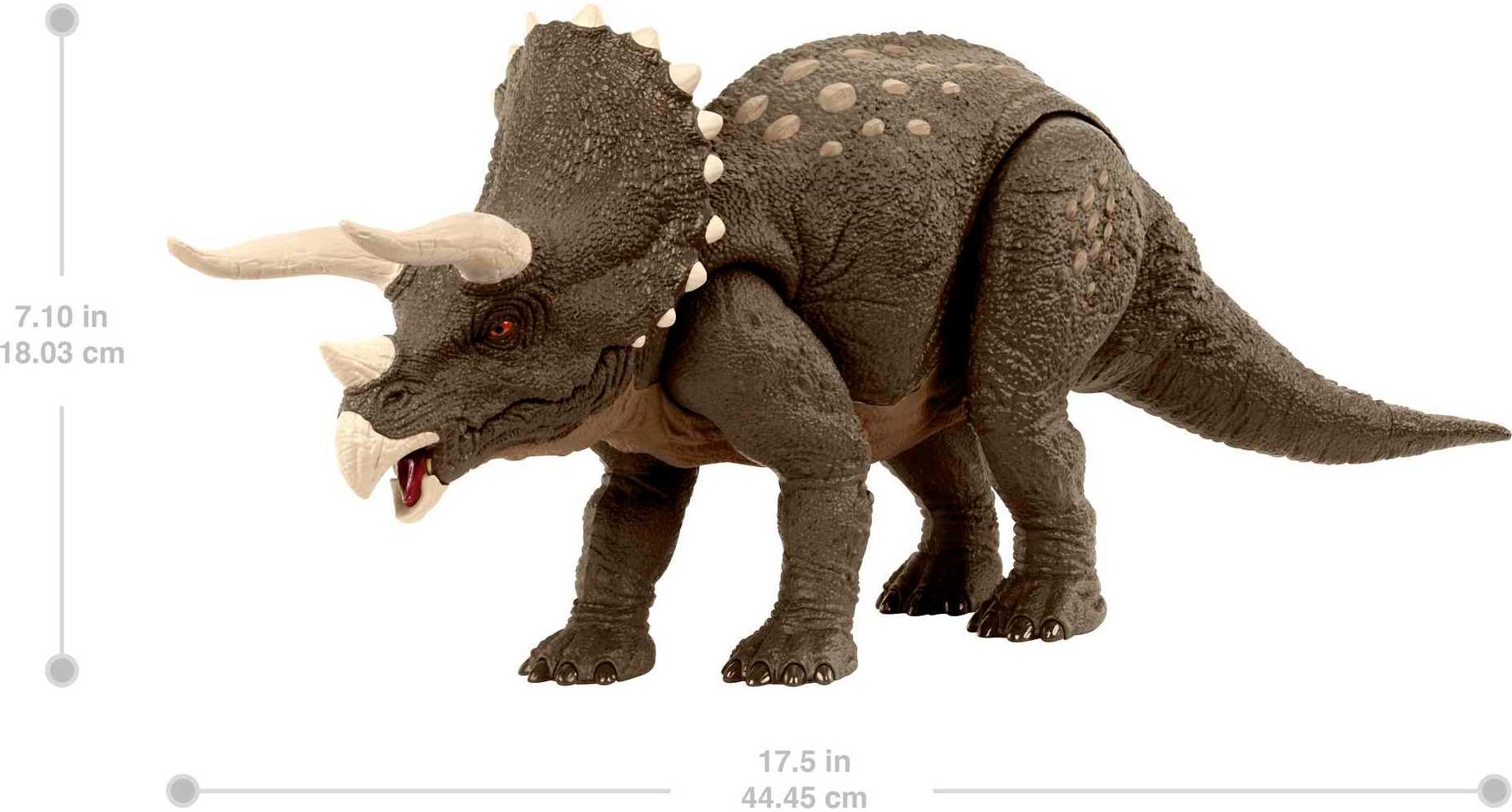 Foto 4 pulgar | Juguete De Dinosaurio Mattel Jurassic World Habitat Defender Triceratops - Venta Internacional.