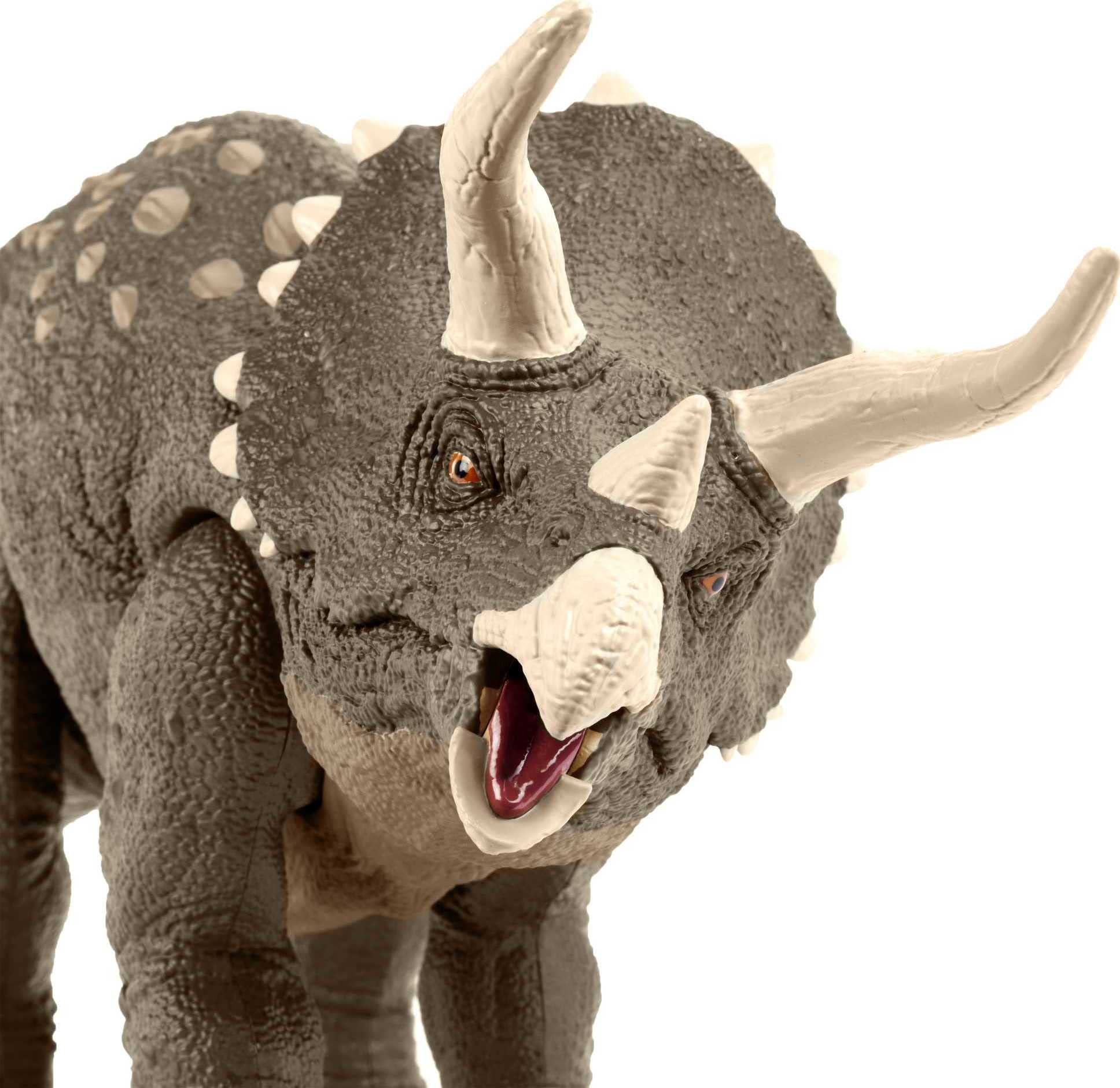 Foto 4 | Juguete De Dinosaurio Mattel Jurassic World Habitat Defender Triceratops - Venta Internacional.