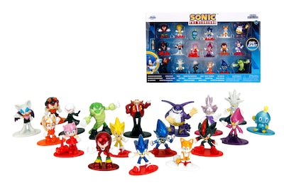 Foto 1 | Figuras Fundidas A Presión De Sonic The Hedgehog De Jada Toys, Paquete De 18 Unidades, 4 Cm - Venta Internacional.