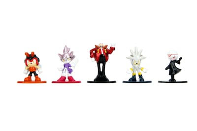 Foto 4 | Figuras Fundidas A Presión De Sonic The Hedgehog De Jada Toys, Paquete De 18 Unidades, 4 Cm - Venta Internacional.