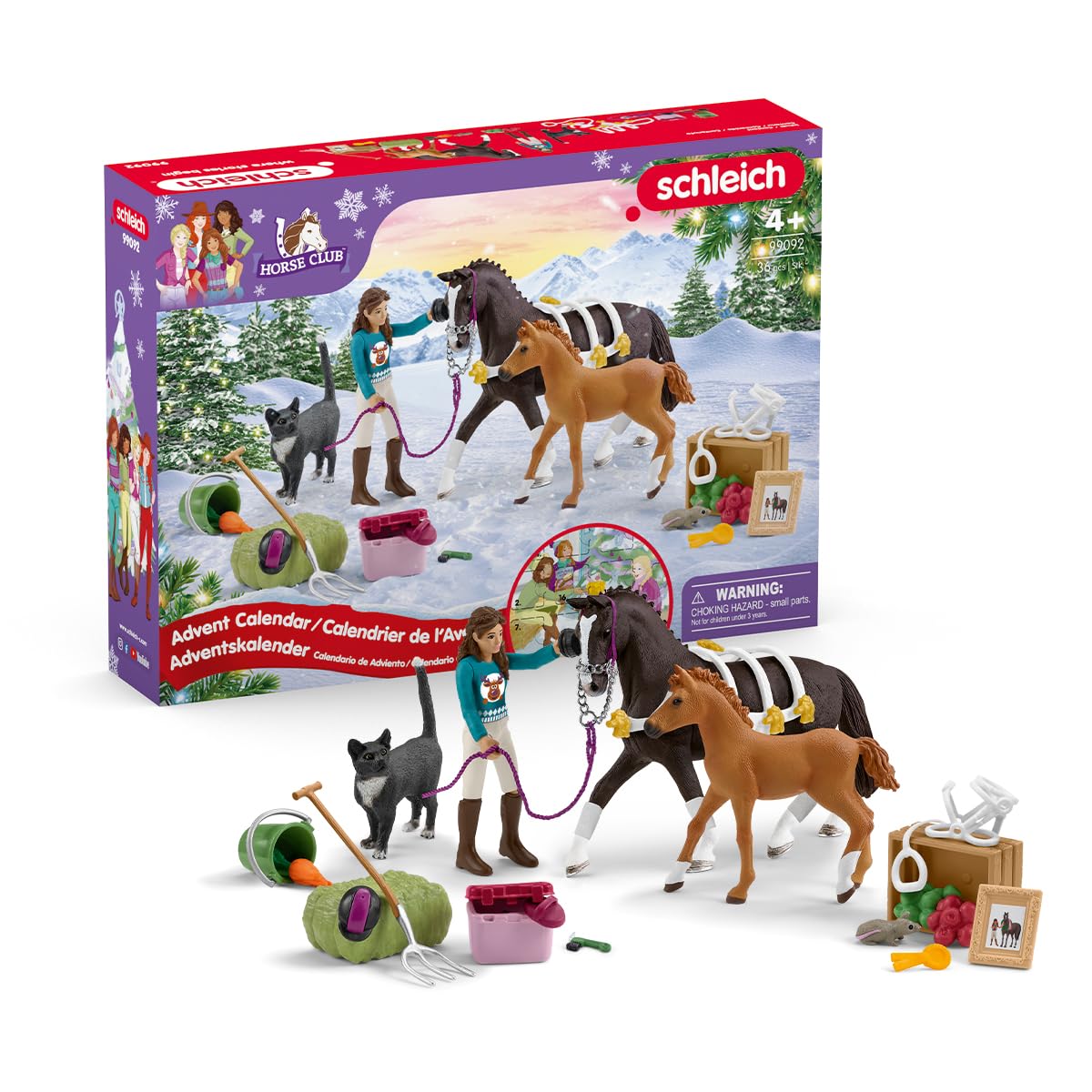 Calendario De Adviento Schleich Horse Club Con Accesorios - Venta Internacional.