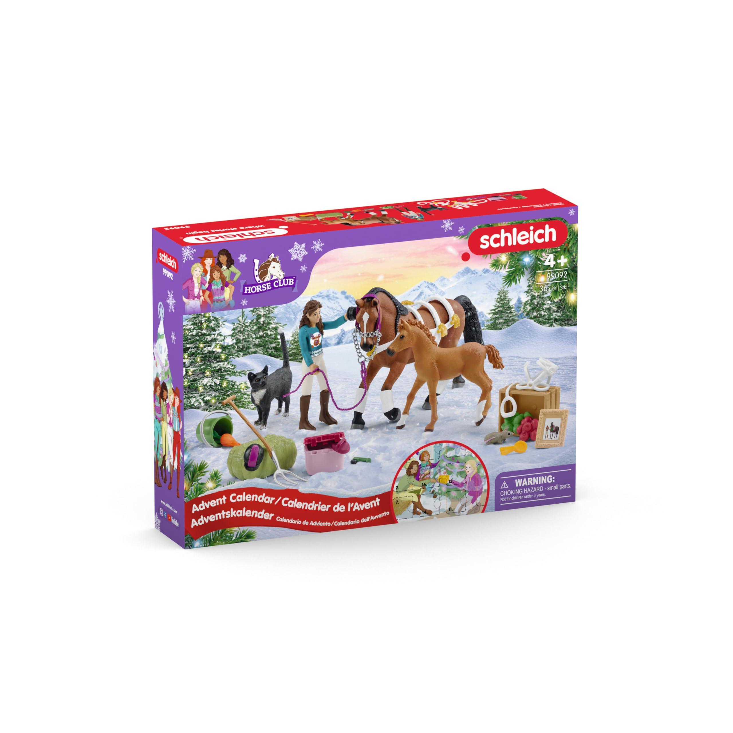 Foto 7 pulgar | Calendario De Adviento Schleich Horse Club Con Accesorios - Venta Internacional.