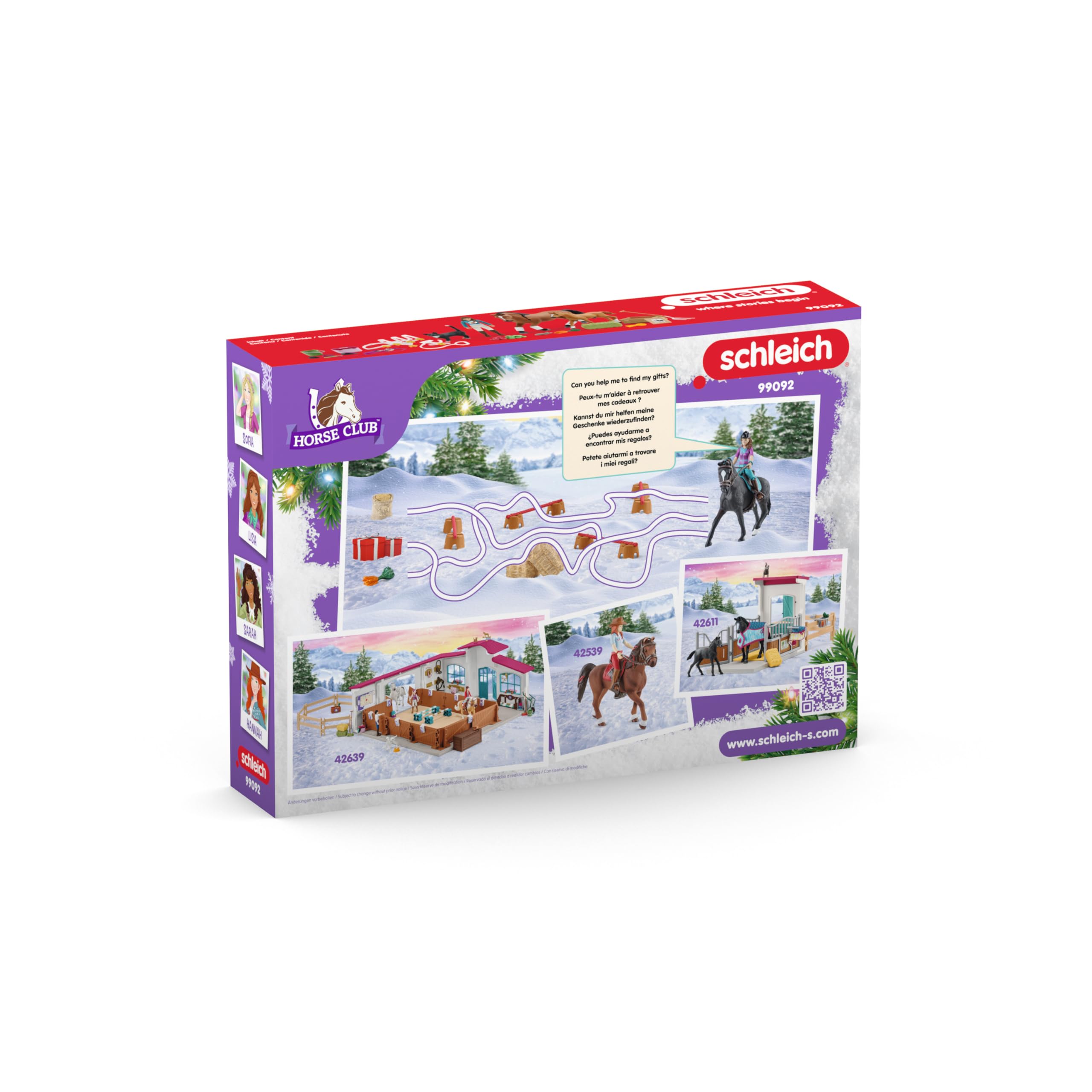 Foto 8 pulgar | Calendario De Adviento Schleich Horse Club Con Accesorios - Venta Internacional.
