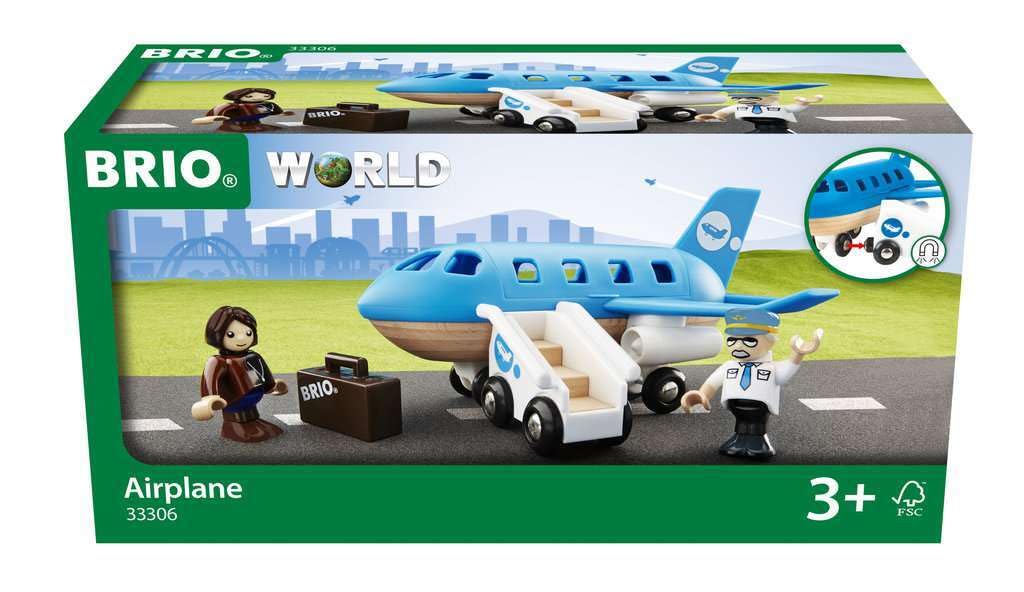 Juego De Madera Toy Airplane Brio World 33306 Con Juguetes Ferroviarios Para Mayores De 3 - Venta Internacional.