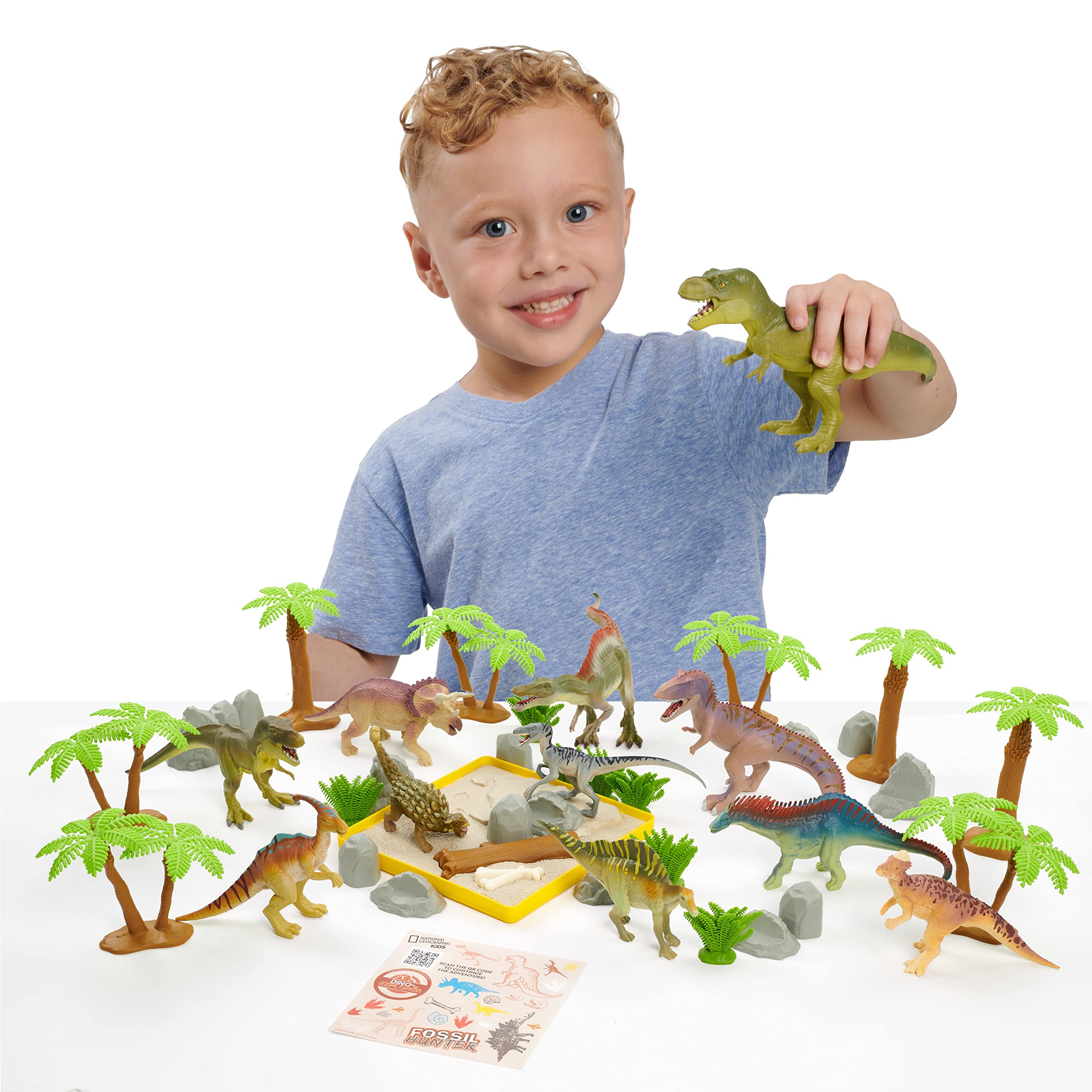 Foto 3 pulgar | Figuras National Geographic de Dinosaurio-Venta Internacional