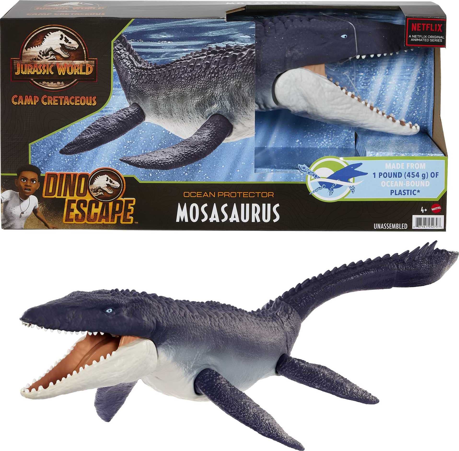 Figura de Acción Mattel Jurassic World Ocean Protector Mosasaurus - Venta Internacional
