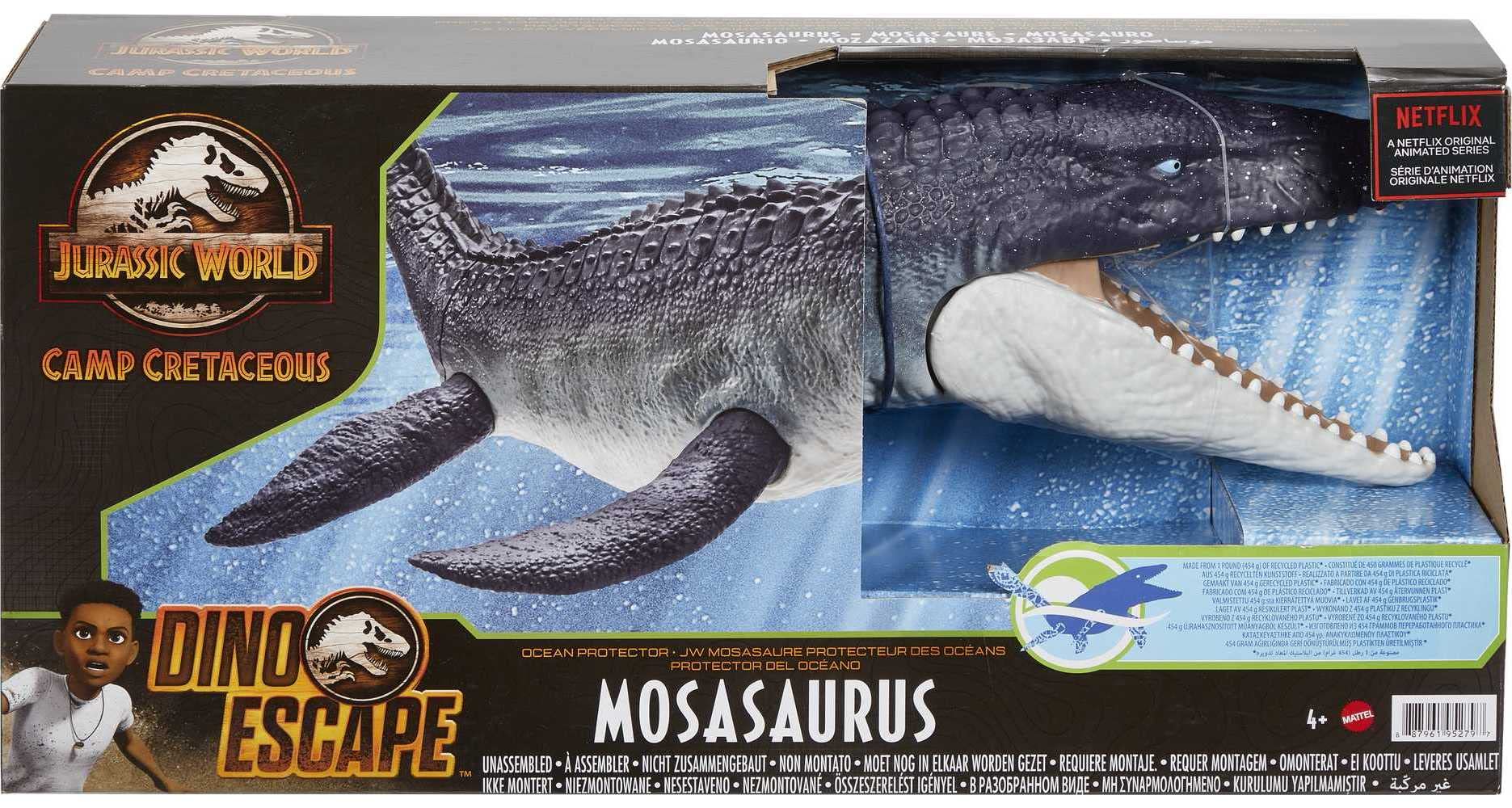 Foto 7 pulgar | Figura de Acción Mattel Jurassic World Ocean Protector Mosasaurus - Venta Internacional