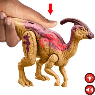 Foto 3 | Figura De Dinosaurio Jurassic World Wild Roar Parasaurolophus - Venta Internacional.