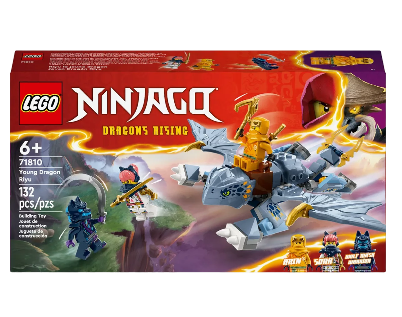 Foto 2 pulgar | Ninjago Joven Dragón Riyu Juguete De Acción Ninja Azul