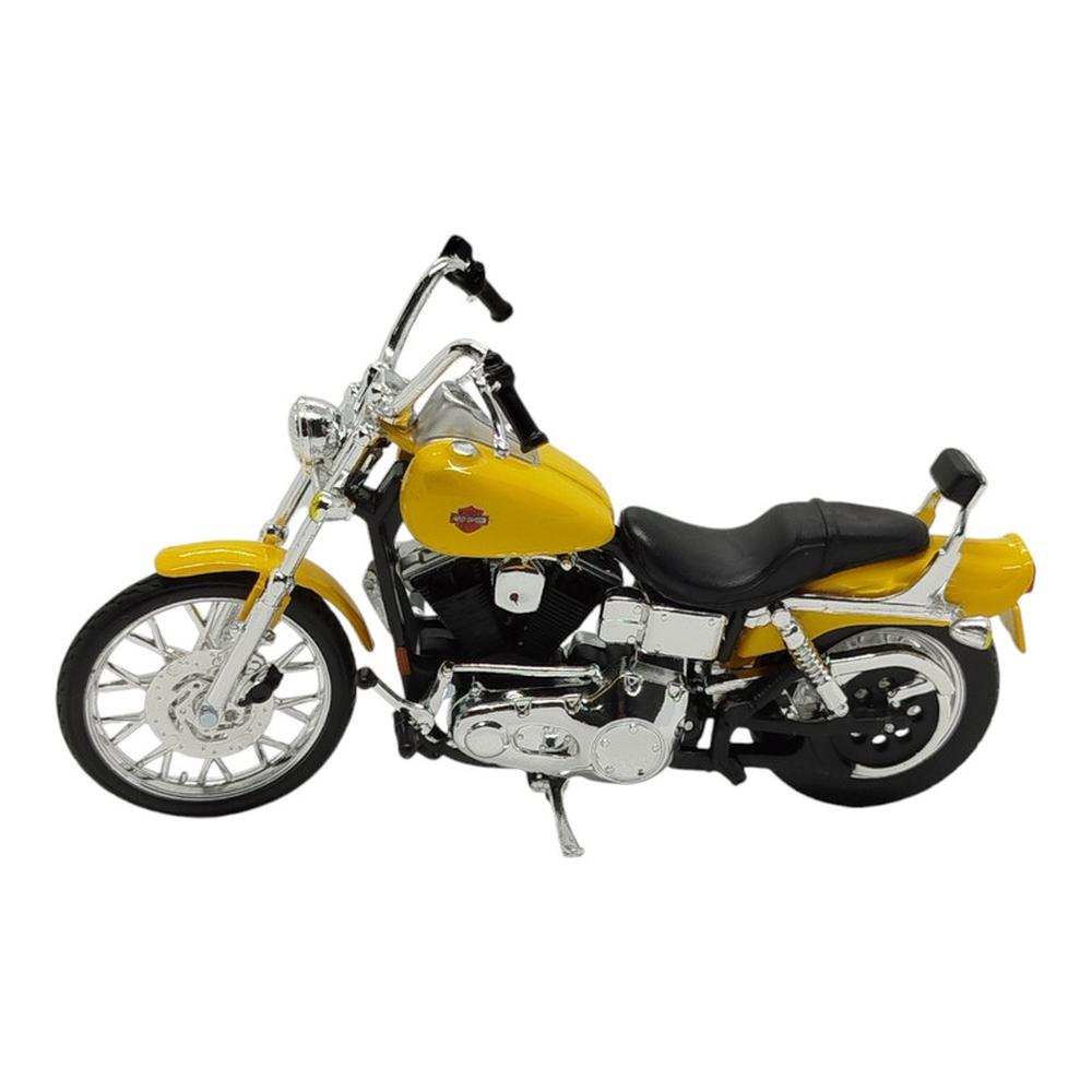 Jada Toys Vehículo Motocicleta 2001 Fxdwg Dyna Wide Glide Escala 1:18 Harley-davidson