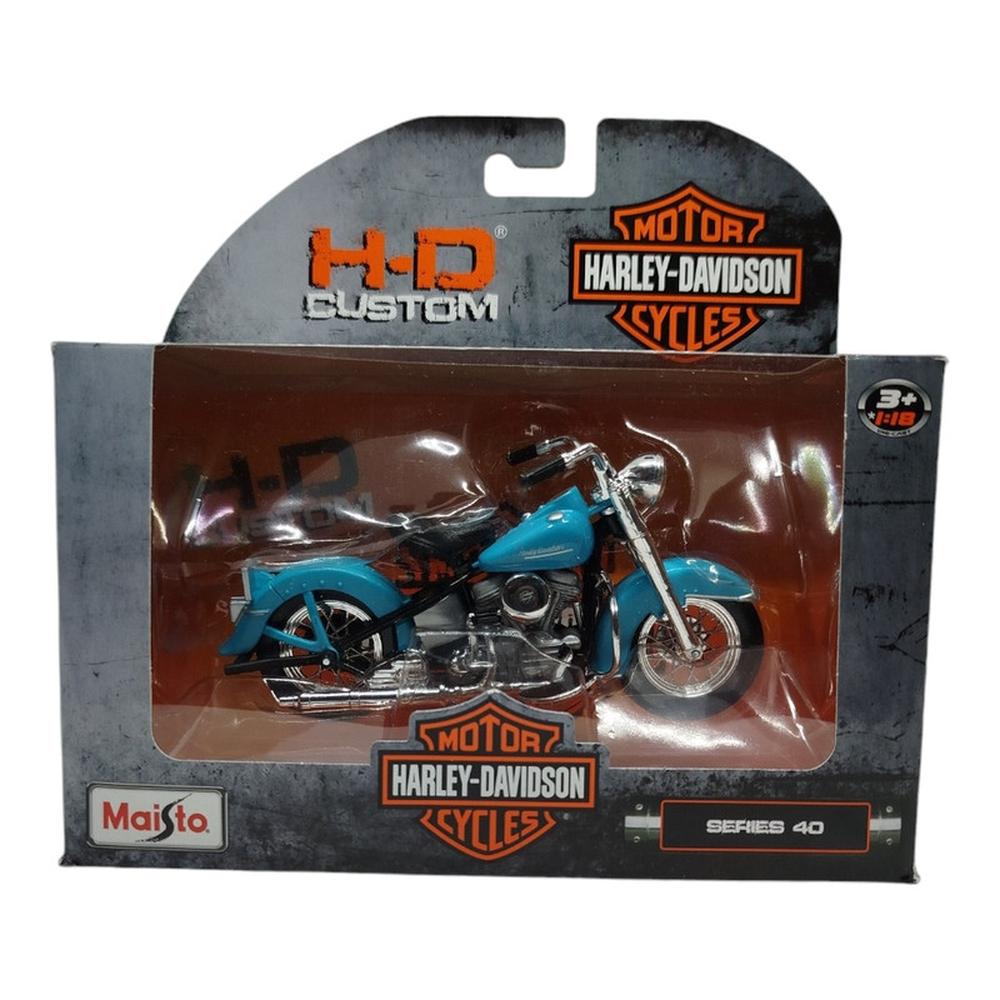 Foto 2 | Jada Toys Vehículo Motocicleta 1953 Fl Hydra Glide Escala 1:18 Harley-davidson