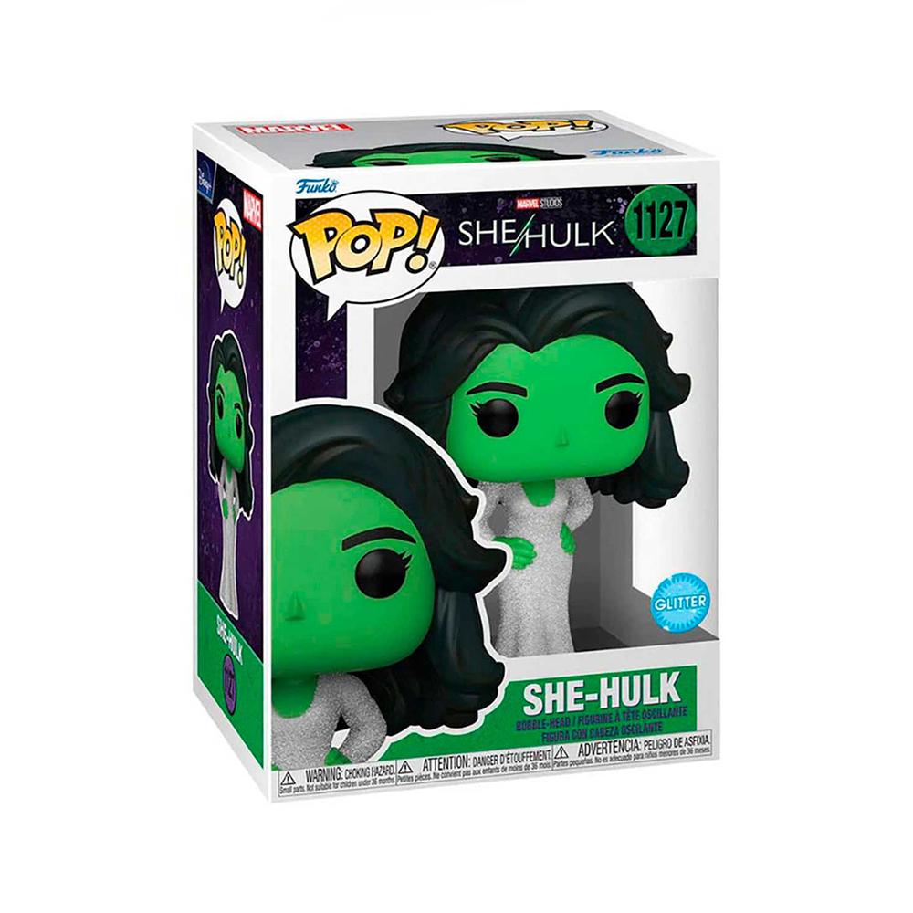 Foto 3 pulgar | Funko Pop She-hulk 1127 Glitter She-hulk Marvel