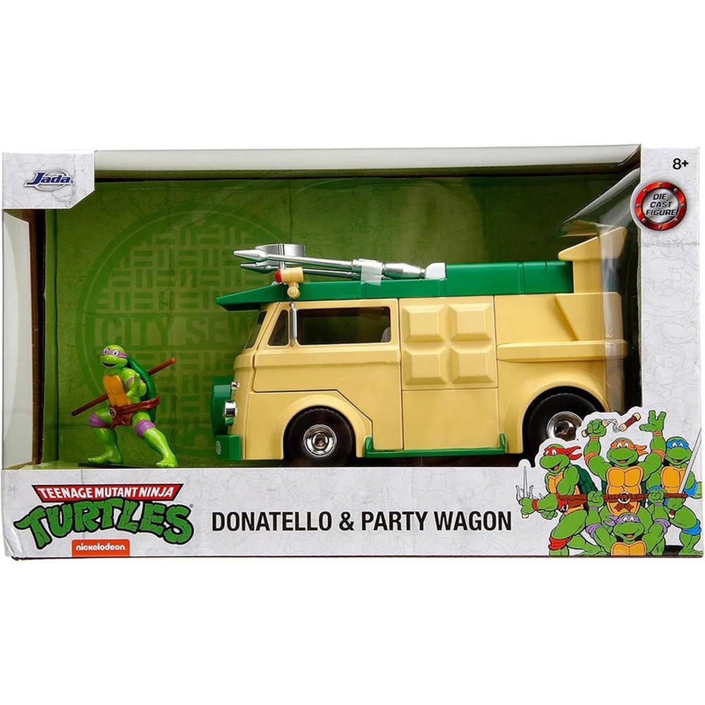 Foto 3 pulgar | Vehículo Jada Toys Donatelo & Party Wagon Escala 1:24 Las Tortugas Ninja