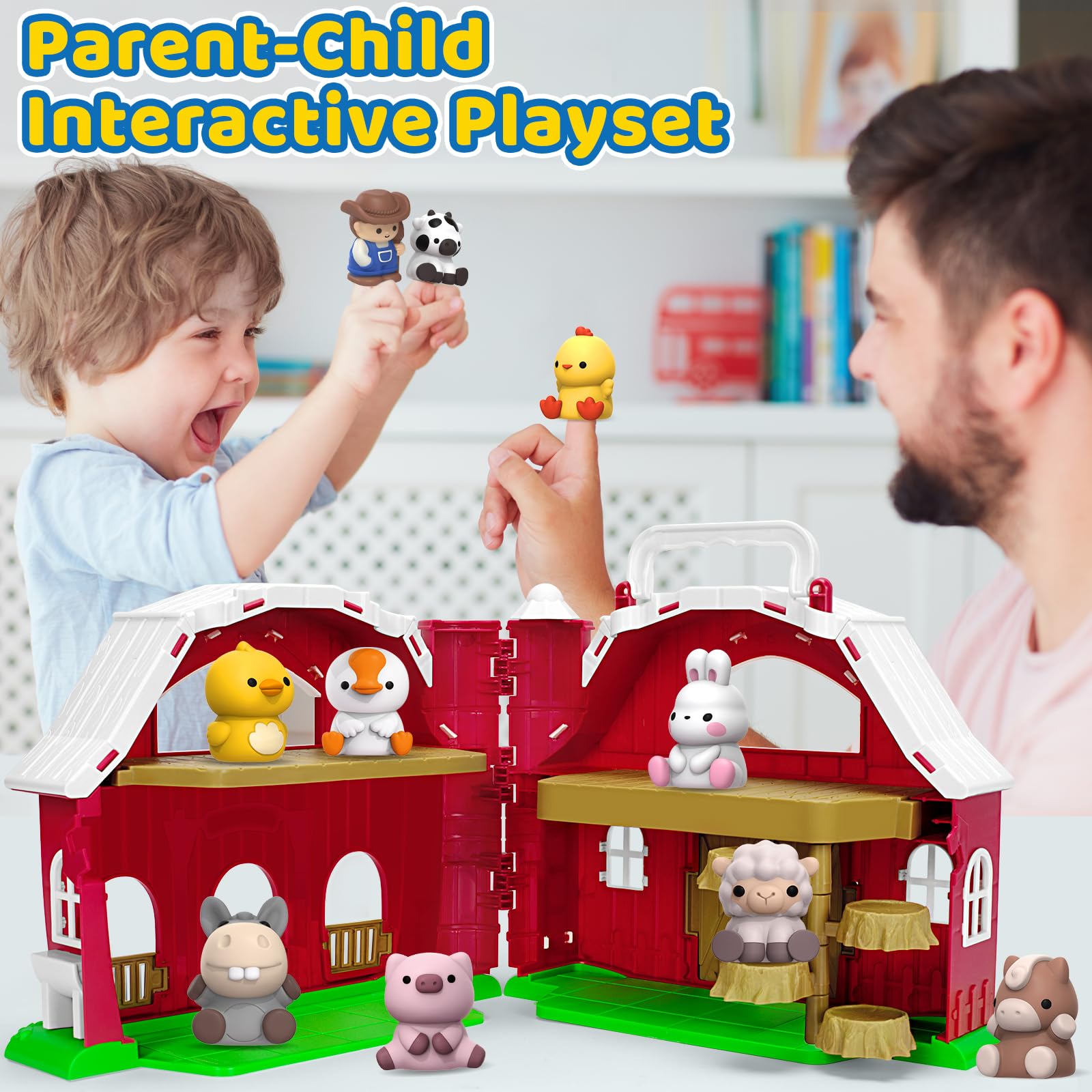 Foto 6 | Set De Juego Toy Big Red Barn Farm Animal Para Niños De 1 A 3 Años - Venta Internacional.