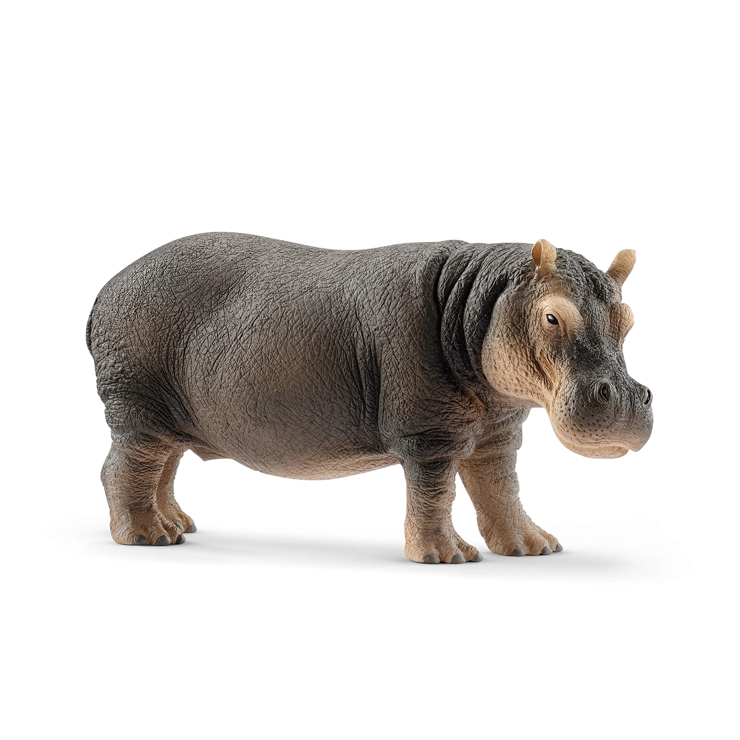 Figura Schleich Wild Life De Hipopótamo Realista Con Detalles - Venta Internacional.