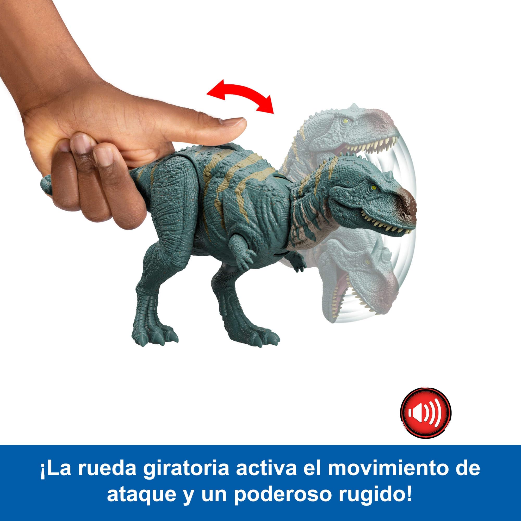 Foto 5 pulgar | Figura De Dinosaurio Mattel Jurassic World Wild Roar Majungasaurus - Venta Internacional.