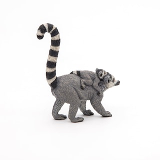 Foto 3 | Figura Papo Wild Animal Kingdom, Lémur Y Bebé 50173, Más De 3 Años - Venta Internacional.