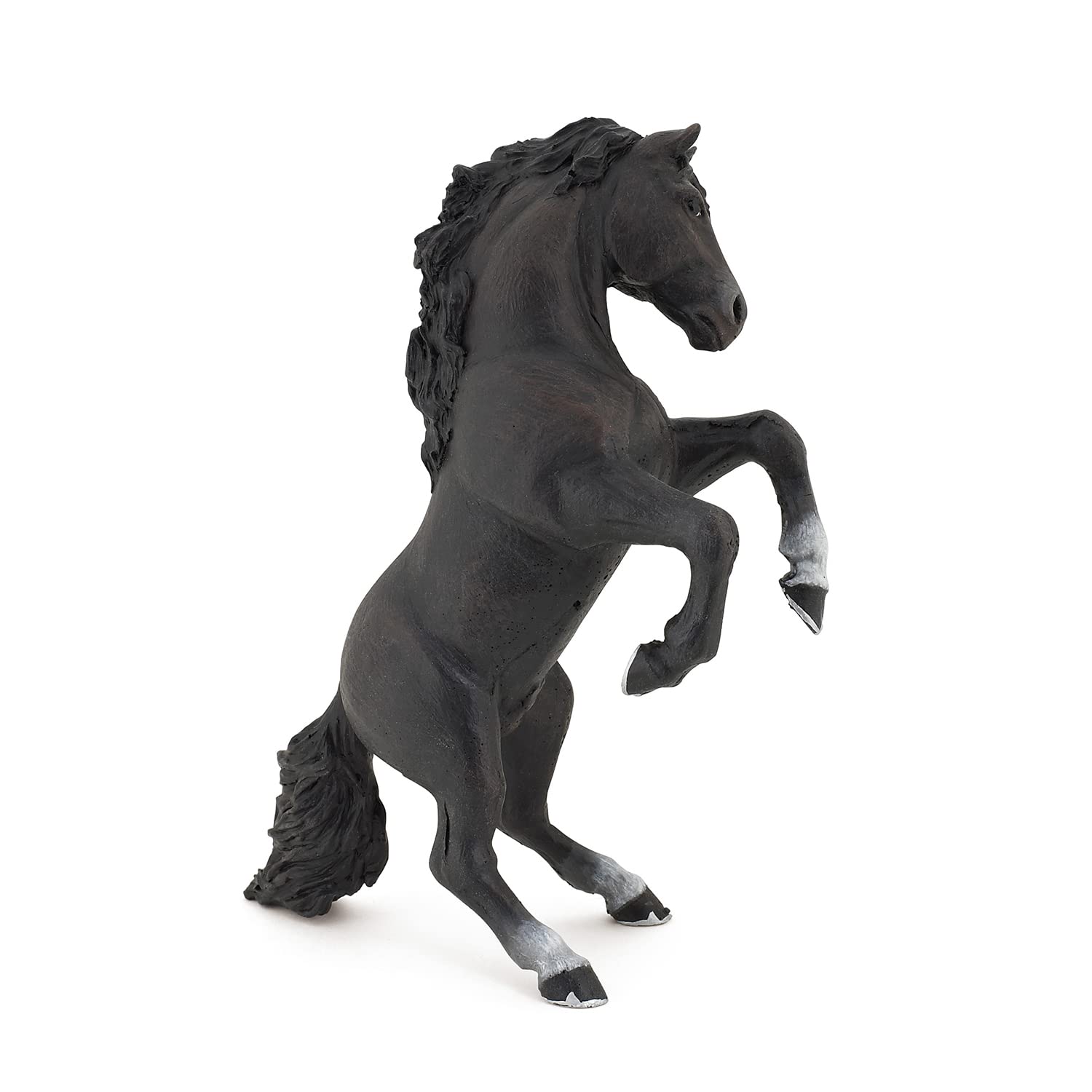 Figura Papo Pintada A Mano, Color Negro, Con Forma De Caballo Criado 51522 Para Niños De 3 Años O Más - Venta Int