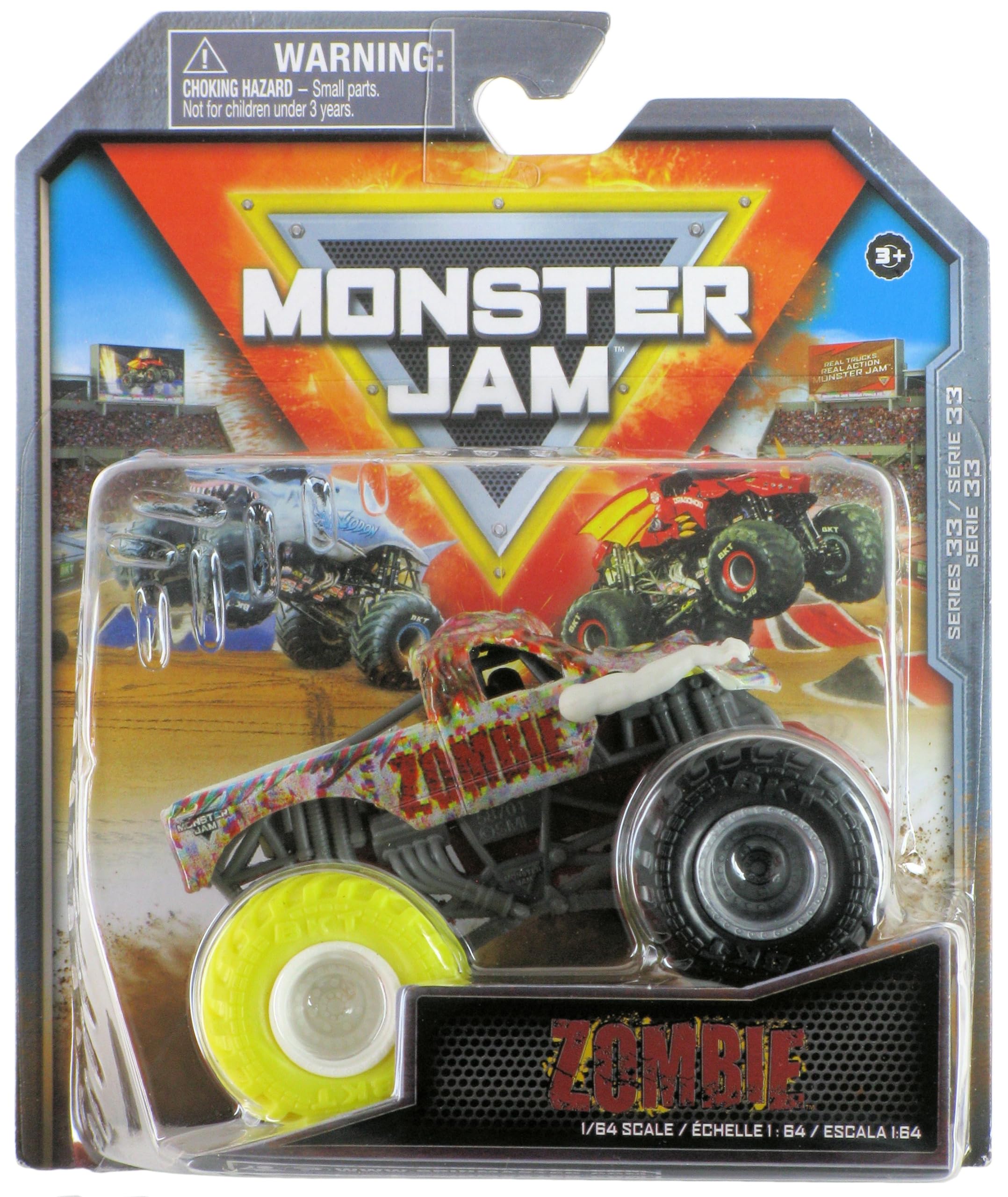 Foto 2 pulgar | Camión Fundido Monster Jam Zombie Series 33 A Escala 1:64 - Venta Internacional.