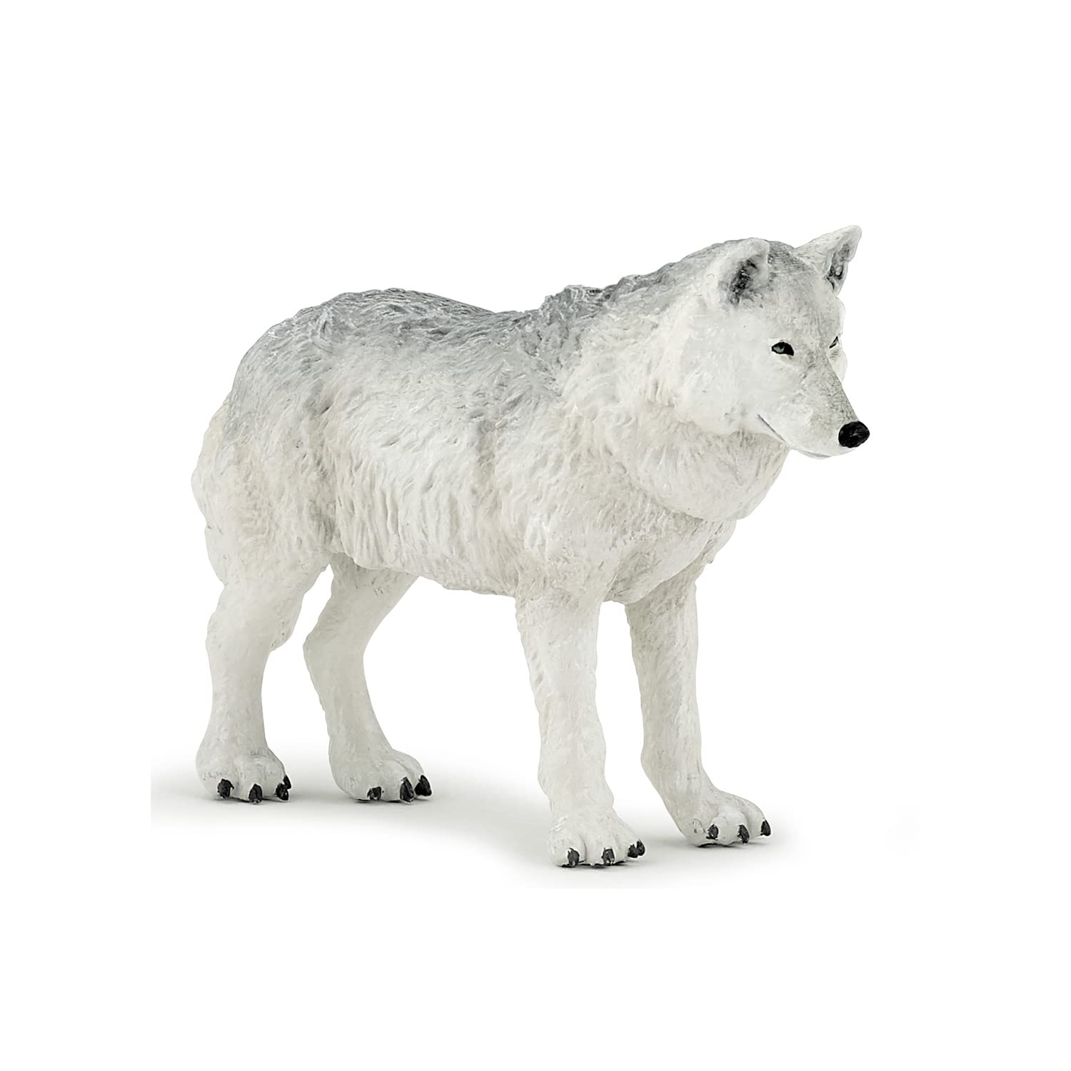 Figura Papo Wild Animal Kingdom Polar Wolf 50195 Para Niños De Más De 3 Años - Venta Internacional.